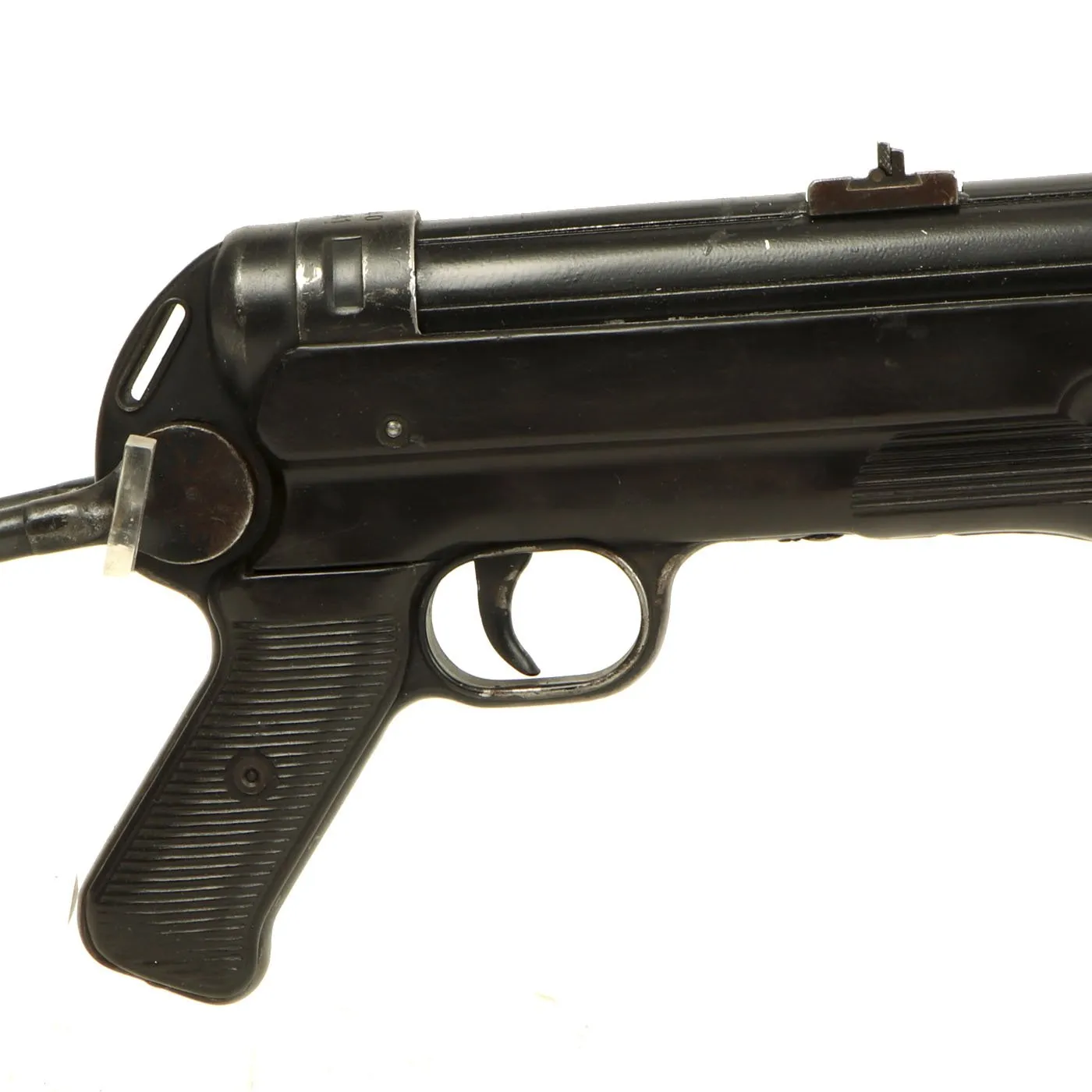 Original German WWII MP 40 Display Gun with Live Barrel - Dated 1941