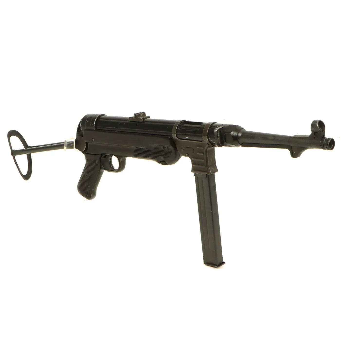 Original German WWII MP 40 Display Gun with Live Barrel - Dated 1941