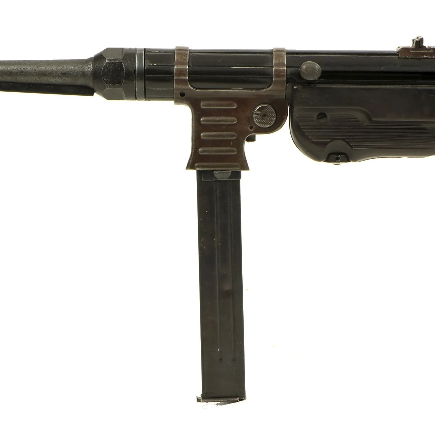 Original German WWII MP 40 Display Gun with Live Barrel - Dated 1941