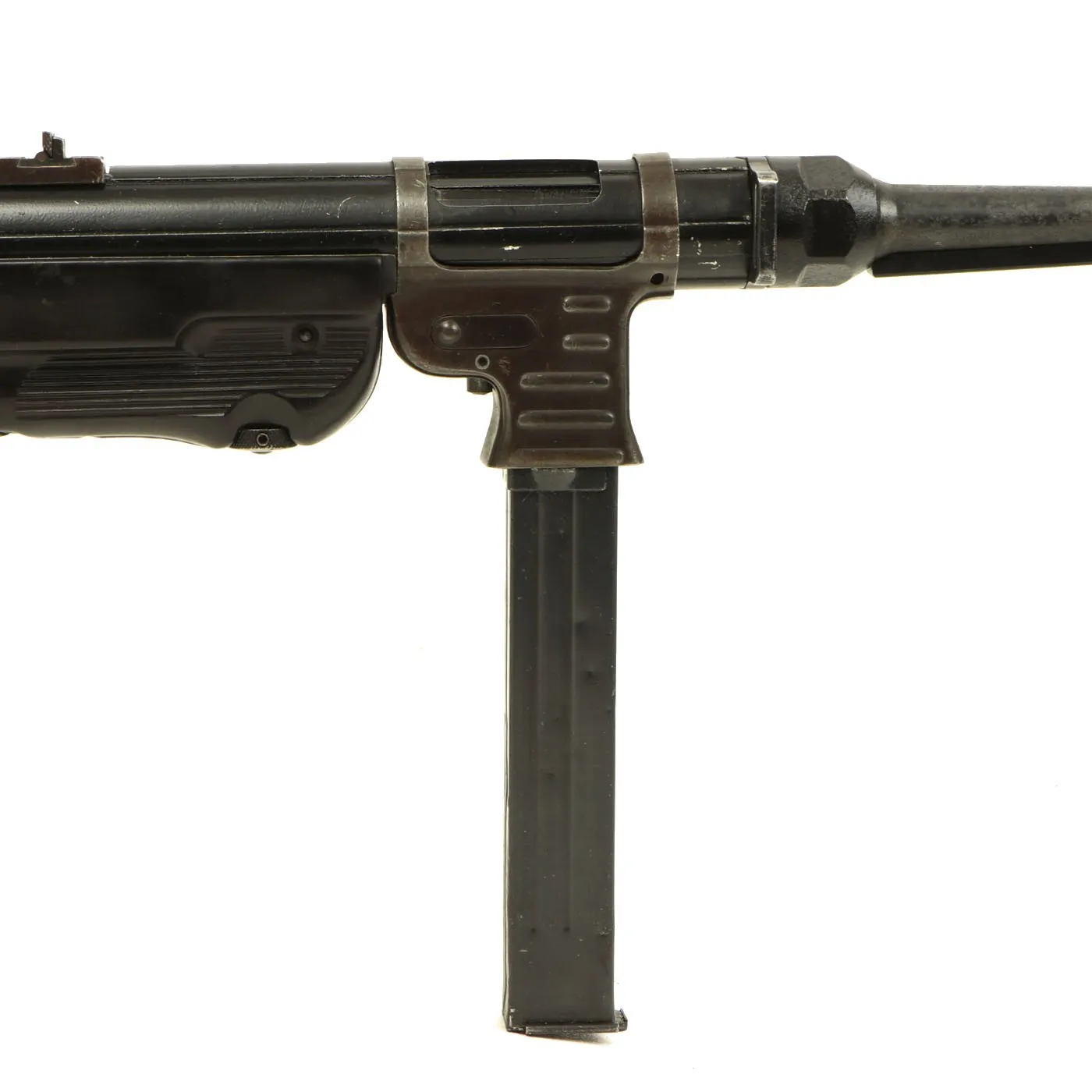 Original German WWII MP 40 Display Gun with Live Barrel - Dated 1941