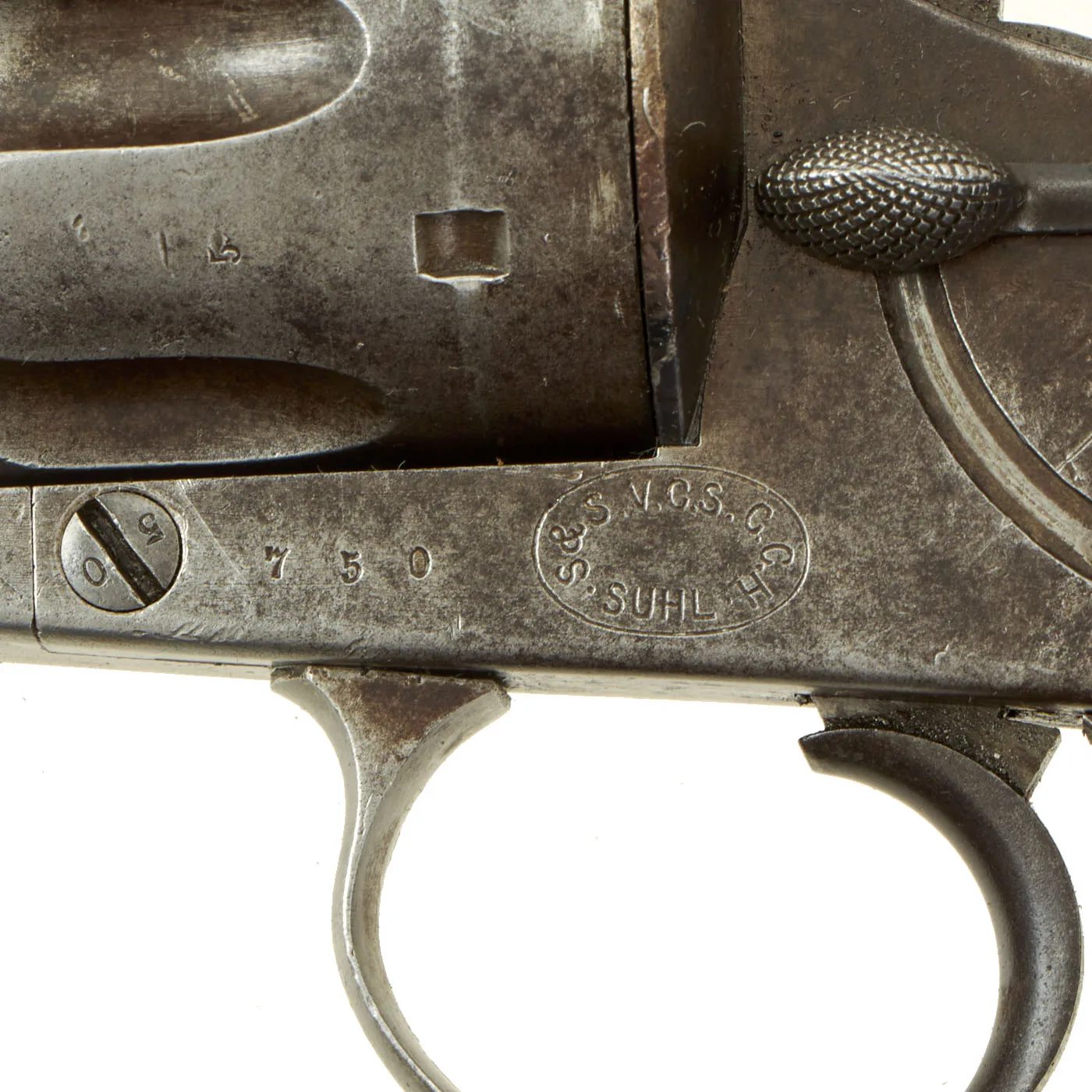 Original Imperial German Regiment Marked M1879 Reichsrevolver by Suhl Consortium - Matching Serial 750