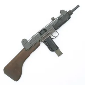 Original Israeli UZI Display Submachine Gun with Wood Stock