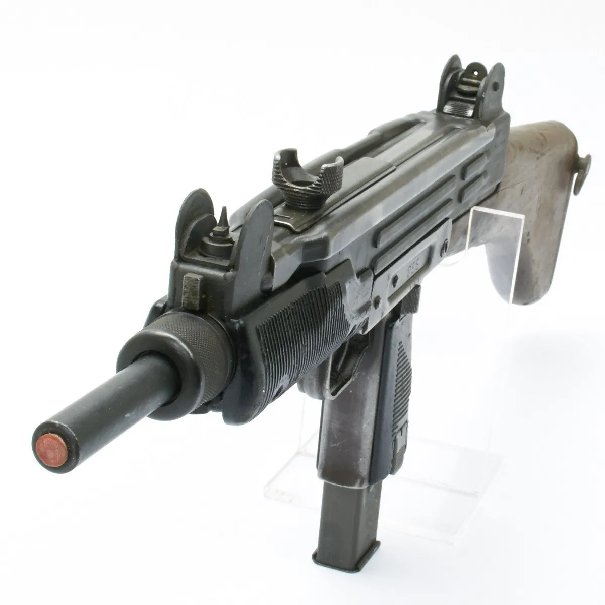 Original Israeli UZI Display Submachine Gun with Wood Stock