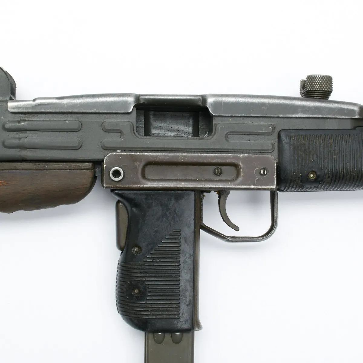 Original Israeli UZI Display Submachine Gun with Wood Stock