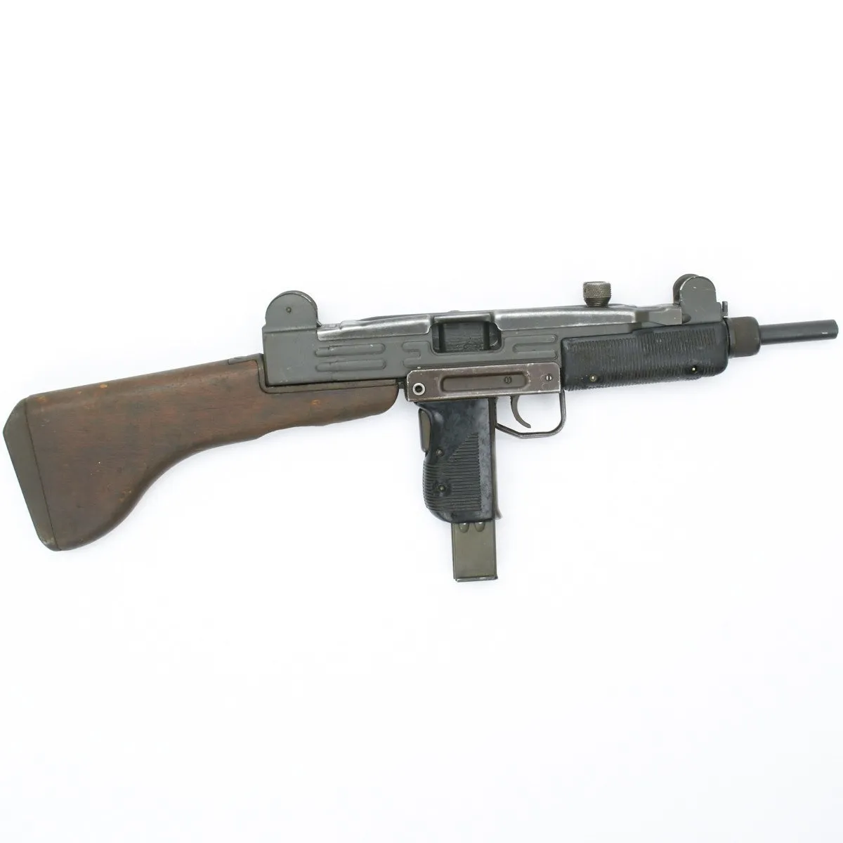 Original Israeli UZI Display Submachine Gun with Wood Stock