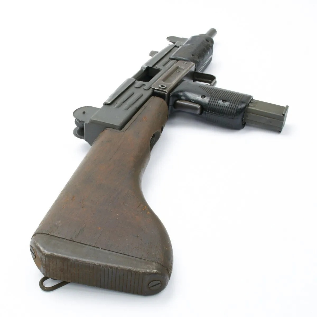 Original Israeli UZI Display Submachine Gun with Wood Stock