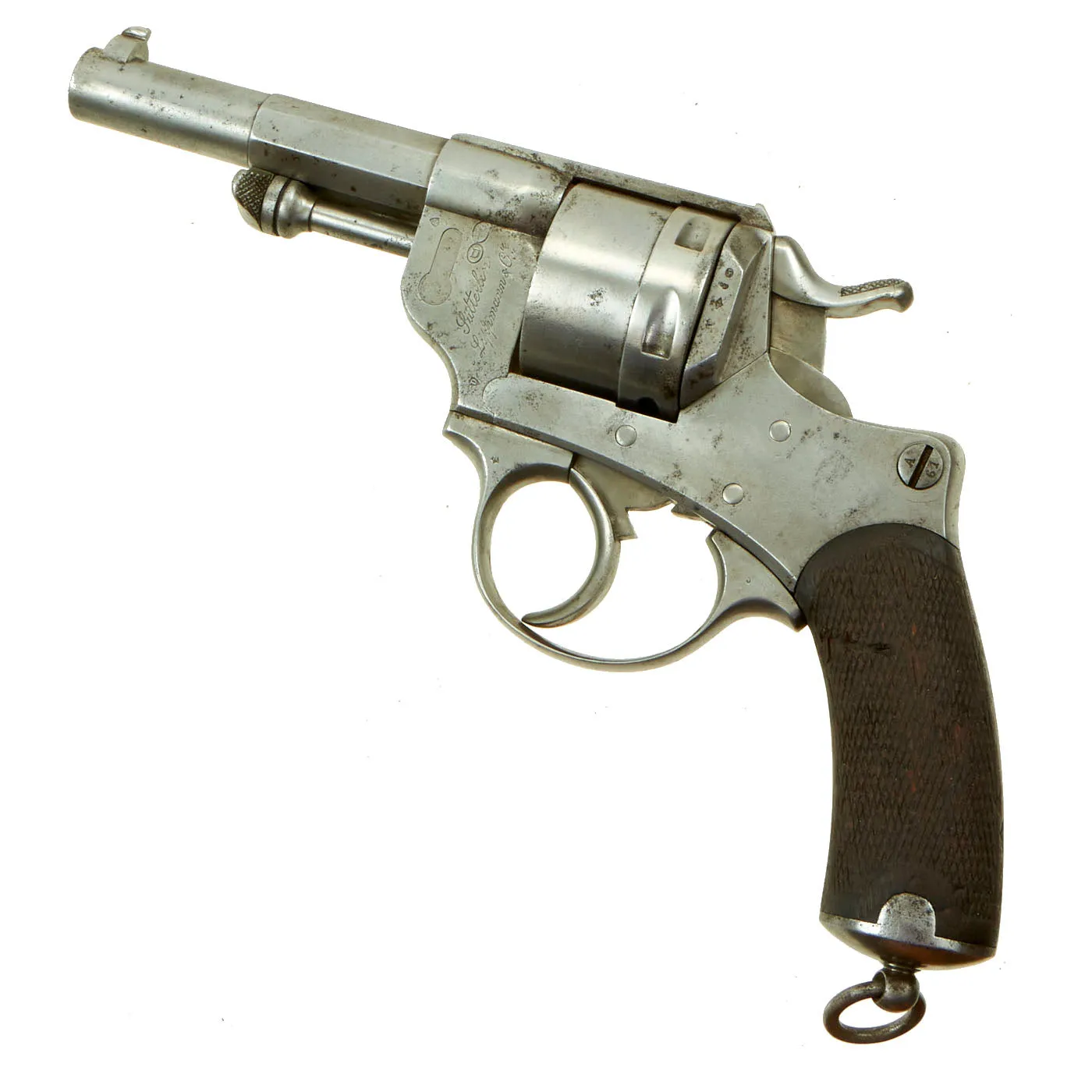 Original Rare French Sütterlin Lippmann & Cie Swedish Navy Contract m/1884 Revolver by Saint-Étienne - Serial F73