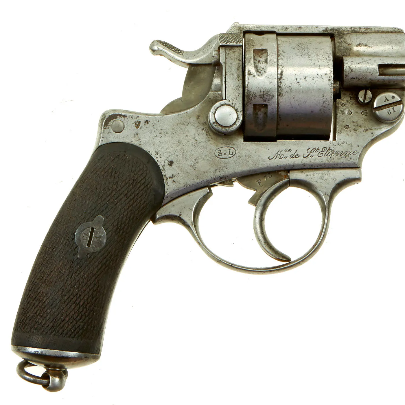 Original Rare French Sütterlin Lippmann & Cie Swedish Navy Contract m/1884 Revolver by Saint-Étienne - Serial F73