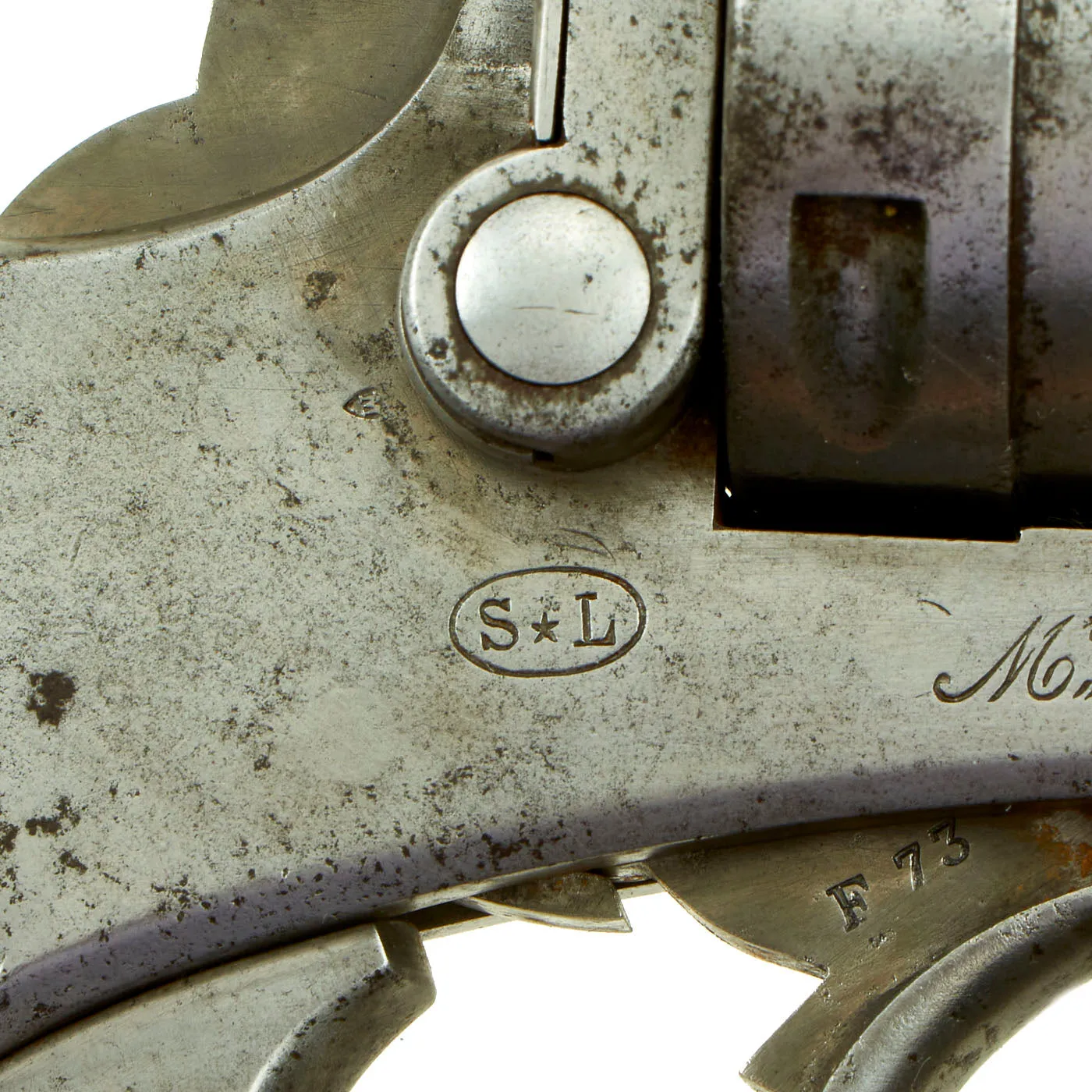 Original Rare French Sütterlin Lippmann & Cie Swedish Navy Contract m/1884 Revolver by Saint-Étienne - Serial F73