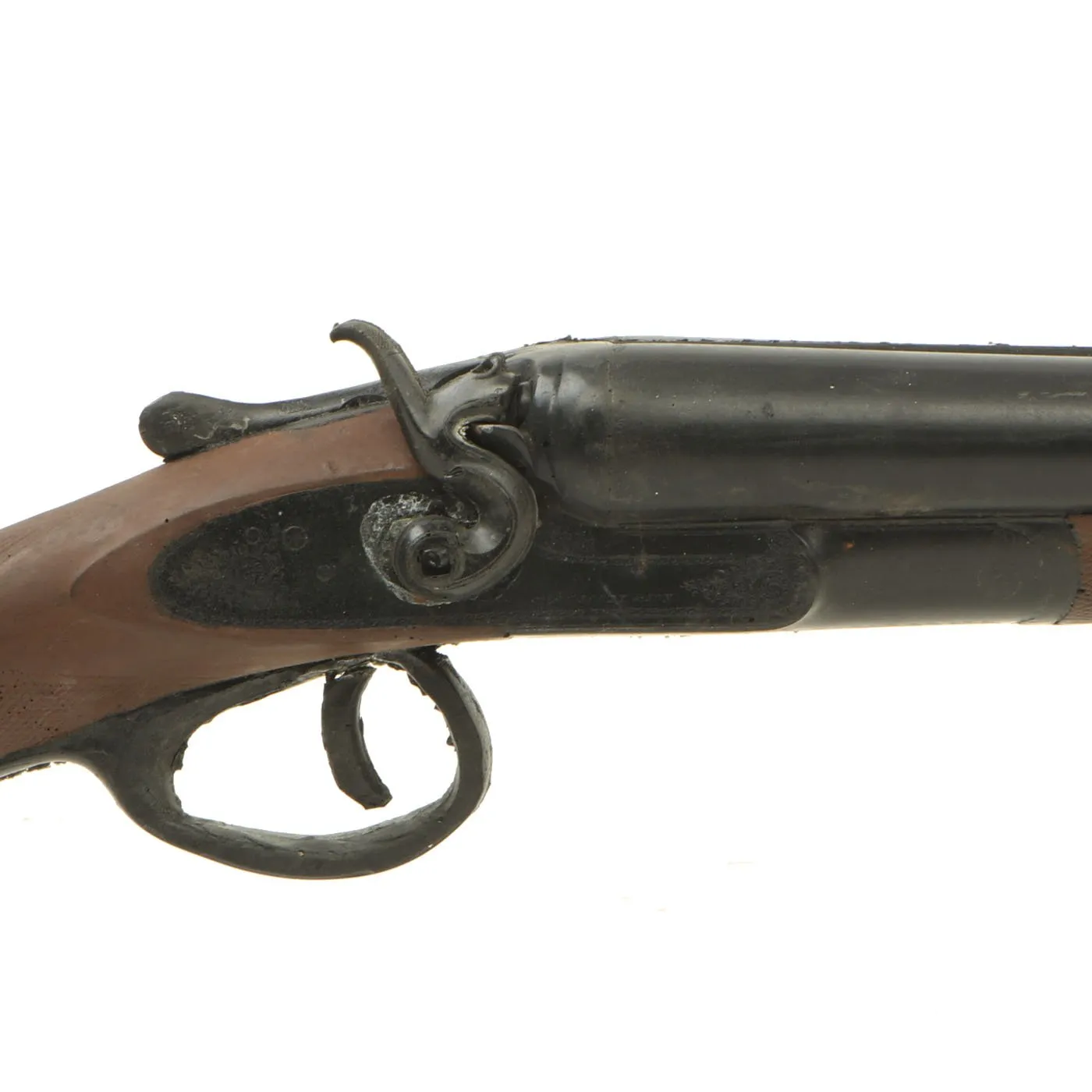 Original Rubber Film Prop 10 Gauge Double Barreled Shotgun From Ellis Props and Graphics - As Used in Hollywood Movie Young Guns