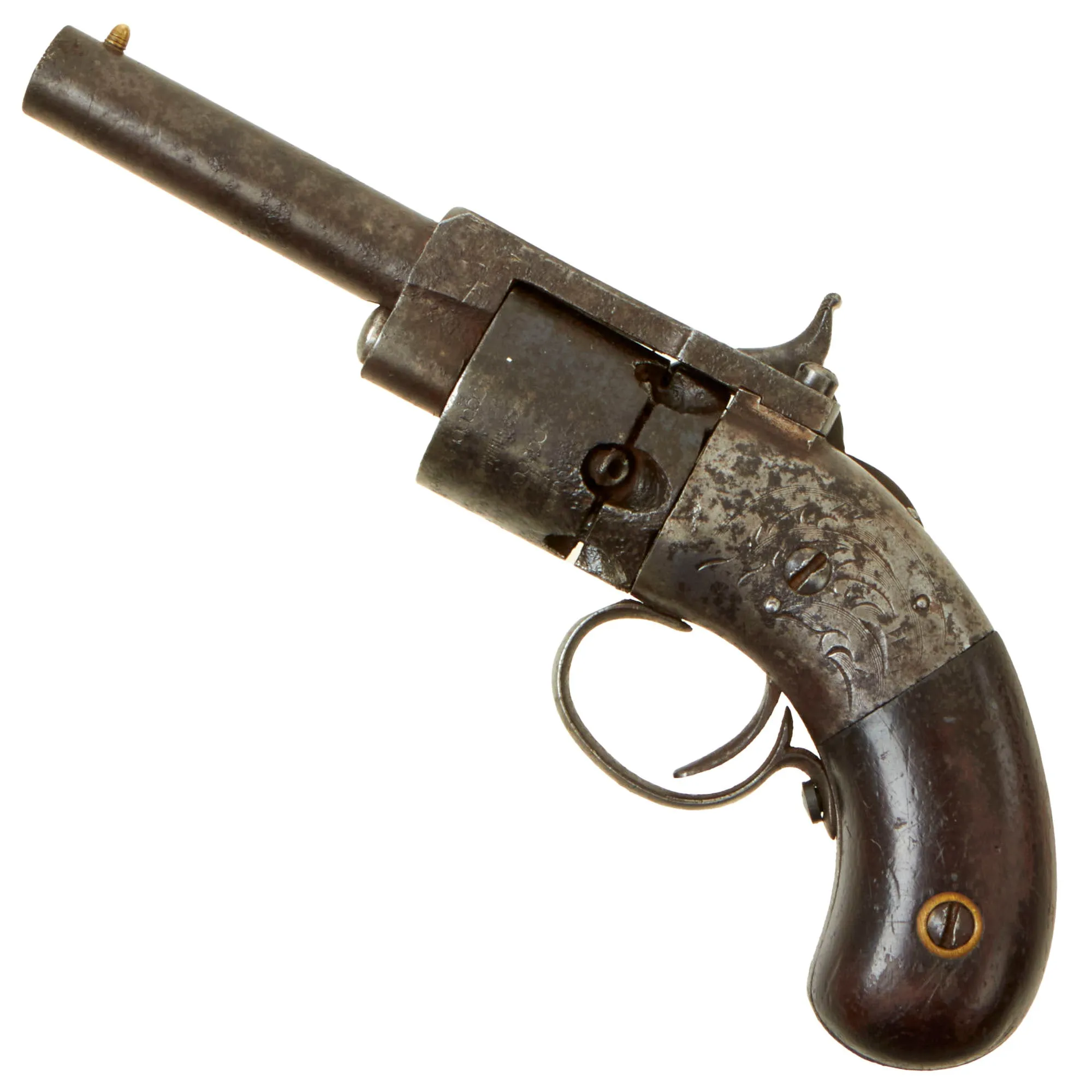 Rare U.S. Springfield Arms Co. James Warner Patent .28cal Pocket Percussion Revolver - Circa 1851