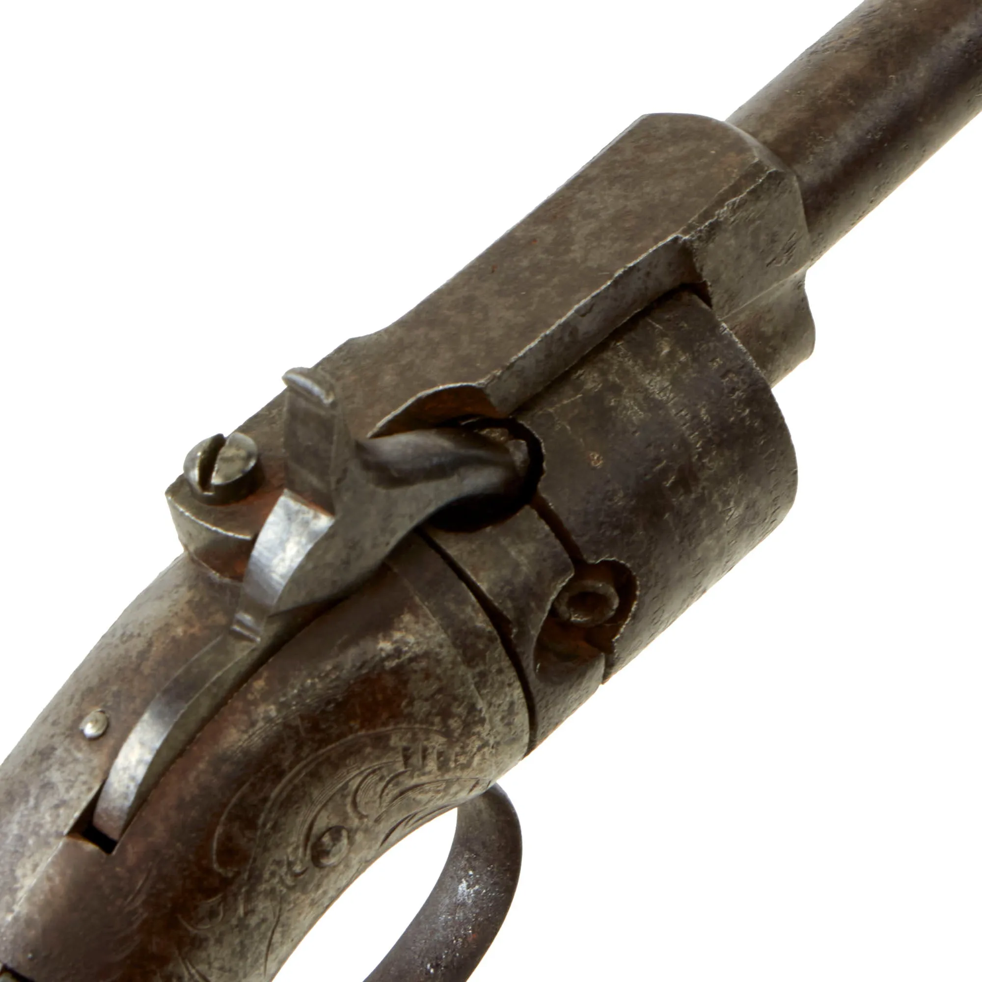 Rare U.S. Springfield Arms Co. James Warner Patent .28cal Pocket Percussion Revolver - Circa 1851