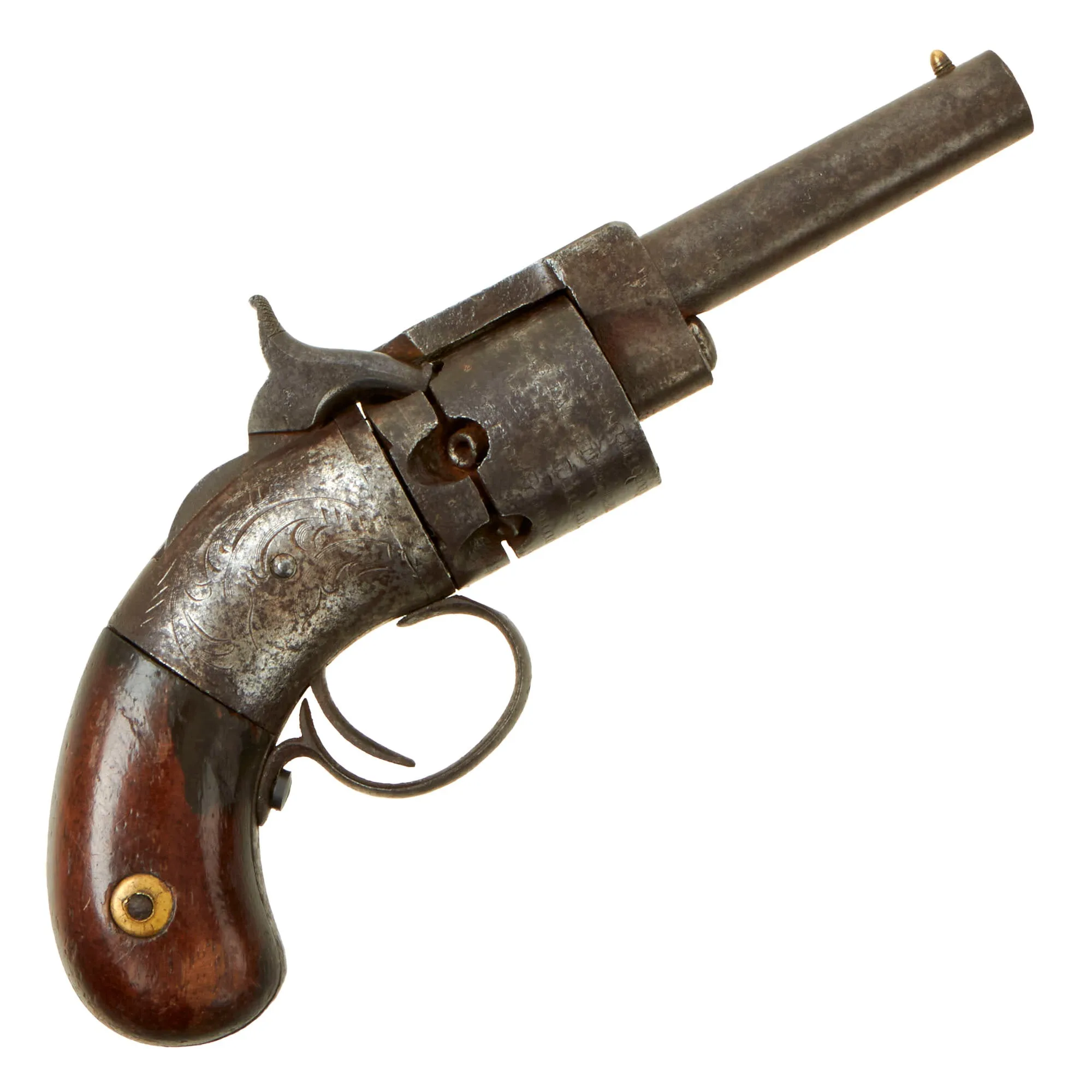 Rare U.S. Springfield Arms Co. James Warner Patent .28cal Pocket Percussion Revolver - Circa 1851