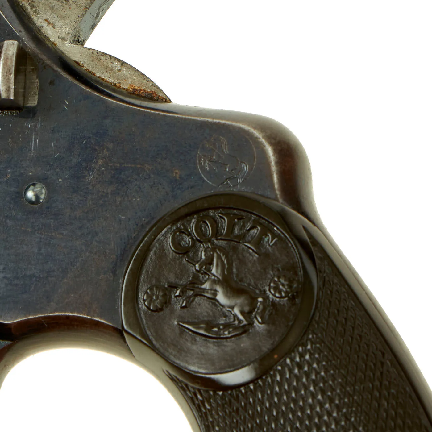 Original Spanish-American War U.S. Colt Model 1896 D.A. 38 Named Presentation Revolver Serial No. 99206 - Made In 1898