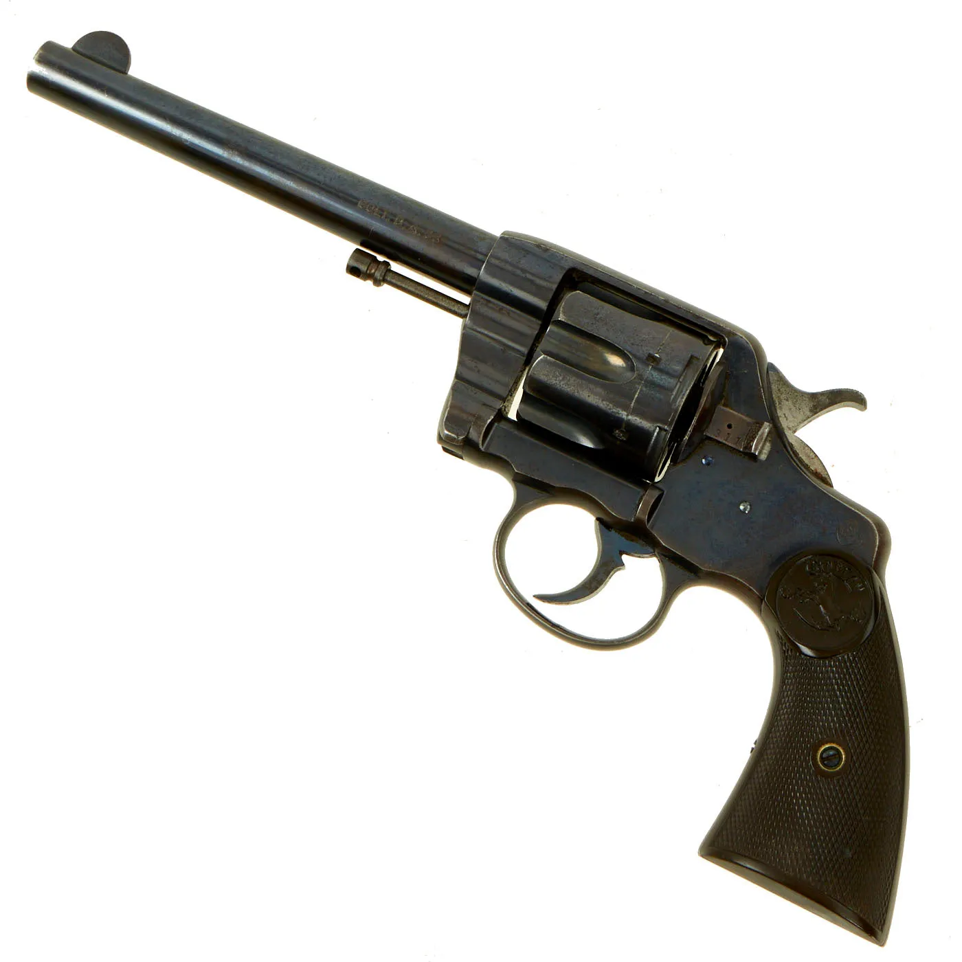 Original Spanish-American War U.S. Colt Model 1896 D.A. 38 Named Presentation Revolver Serial No. 99206 - Made In 1898