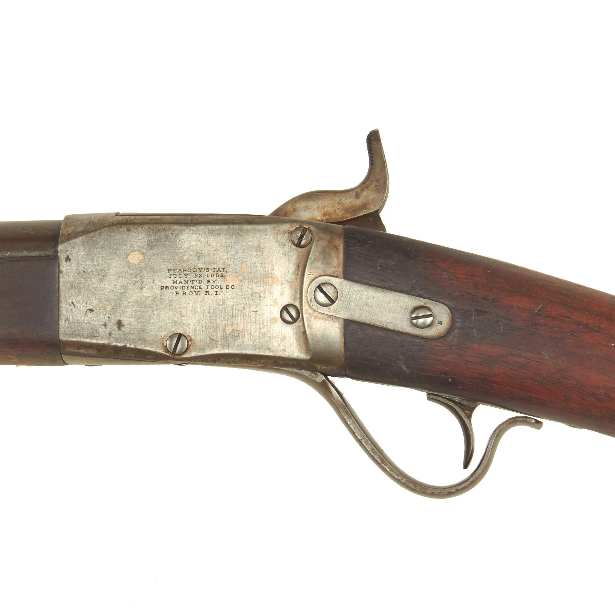 Original U.S. 1862 Patent Peabody Rifle in .45-70 Govt. Issued to Connecticut Militia - Number 1882