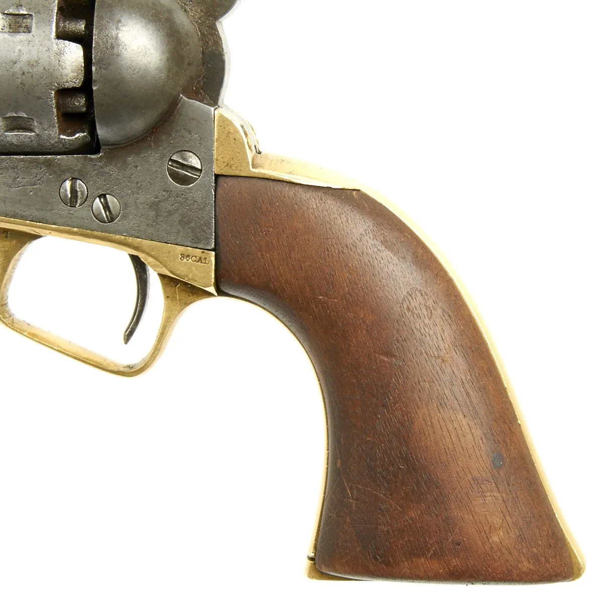 Original U.S. Civil War Colt 1851 Navy .36 Caliber Revolver with Vintage Slim Jim Holster - Manufactured in 1863