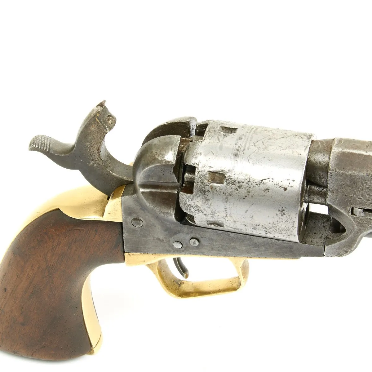 Original U.S. Civil War Colt 1851 Navy .36 Caliber Revolver with Vintage Slim Jim Holster - Manufactured in 1863