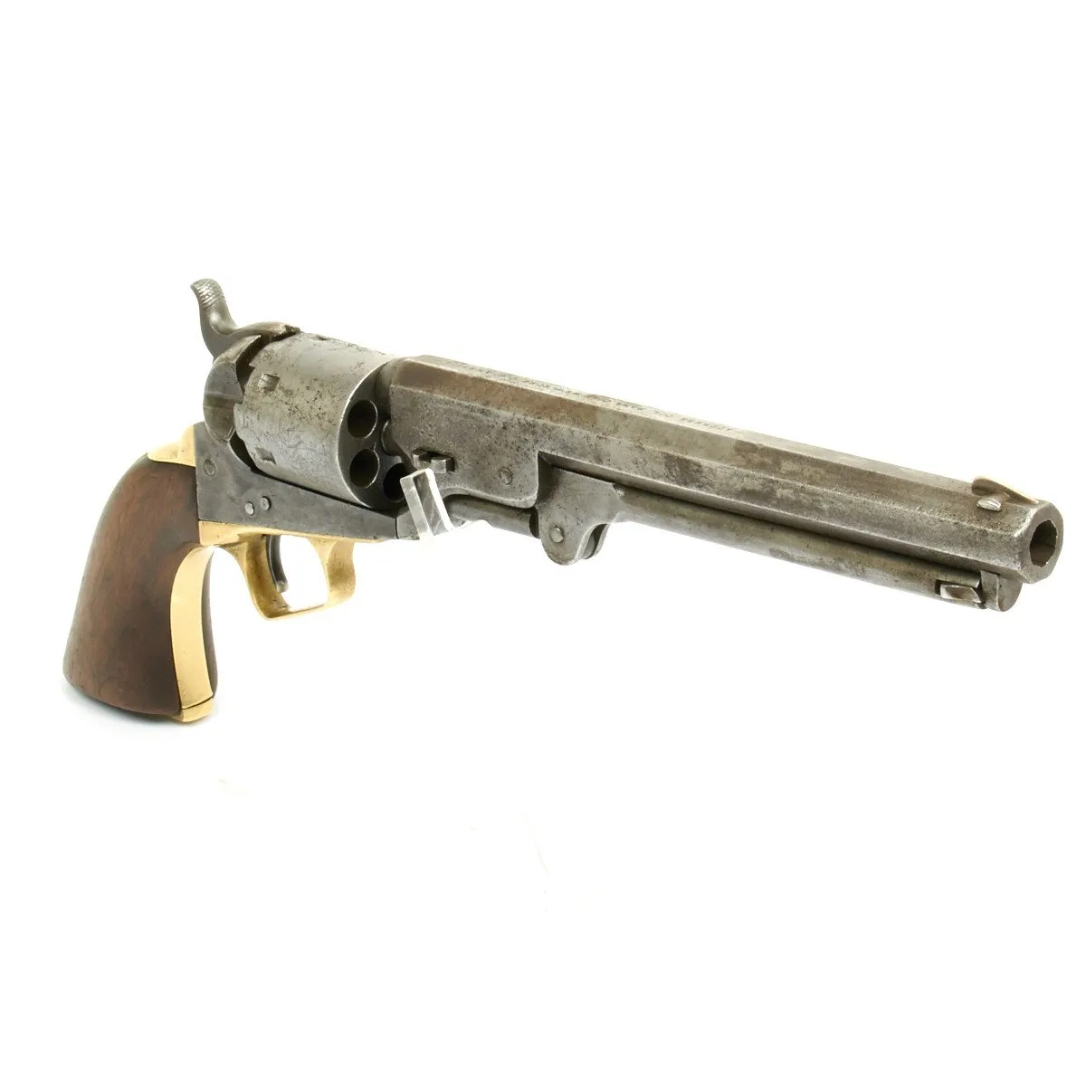 Original U.S. Civil War Colt 1851 Navy .36 Caliber Revolver with Vintage Slim Jim Holster - Manufactured in 1863