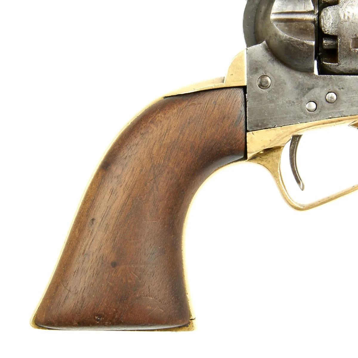 Original U.S. Civil War Colt 1851 Navy .36 Caliber Revolver with Vintage Slim Jim Holster - Manufactured in 1863