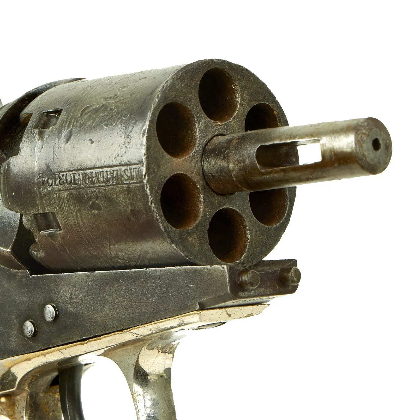 Original U.S. Civil War Colt 1851 Navy .36cal Percussion Revolver with Plated Grip made in 1861 - Serial No 103194