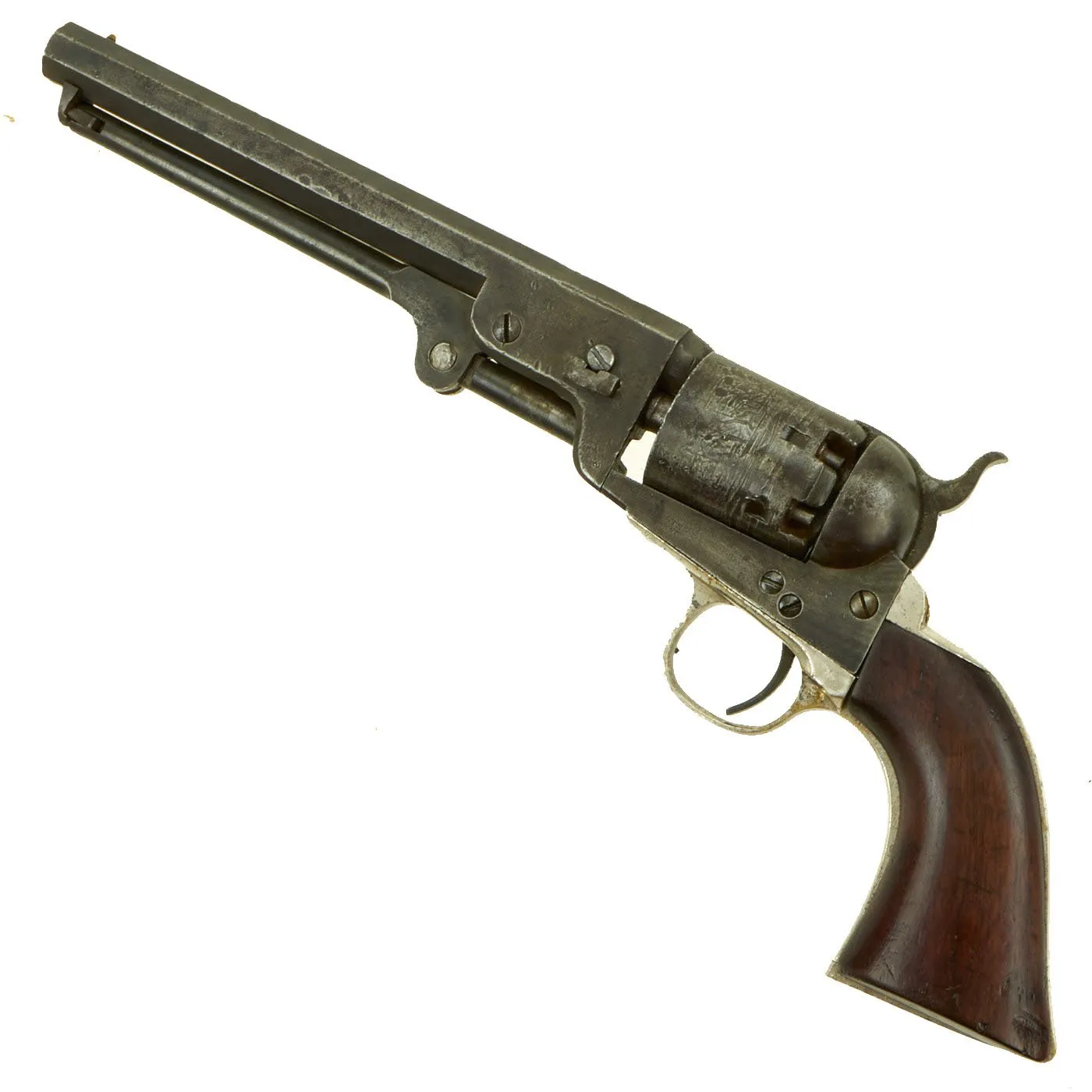 Original U.S. Civil War Colt 1851 Navy .36cal Percussion Revolver with Plated Grip made in 1861 - Serial No 103194