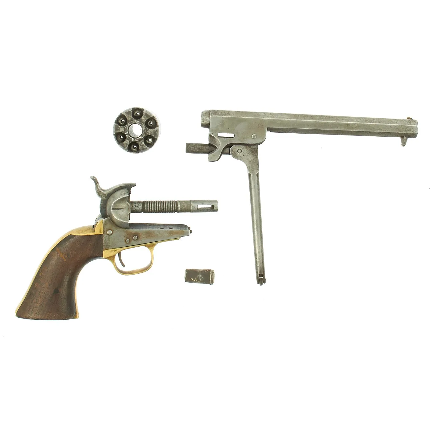 Original U.S. Civil War Colt 1851 Navy Percussion Revolver Made in 1862 with Holster - Serial No 119682