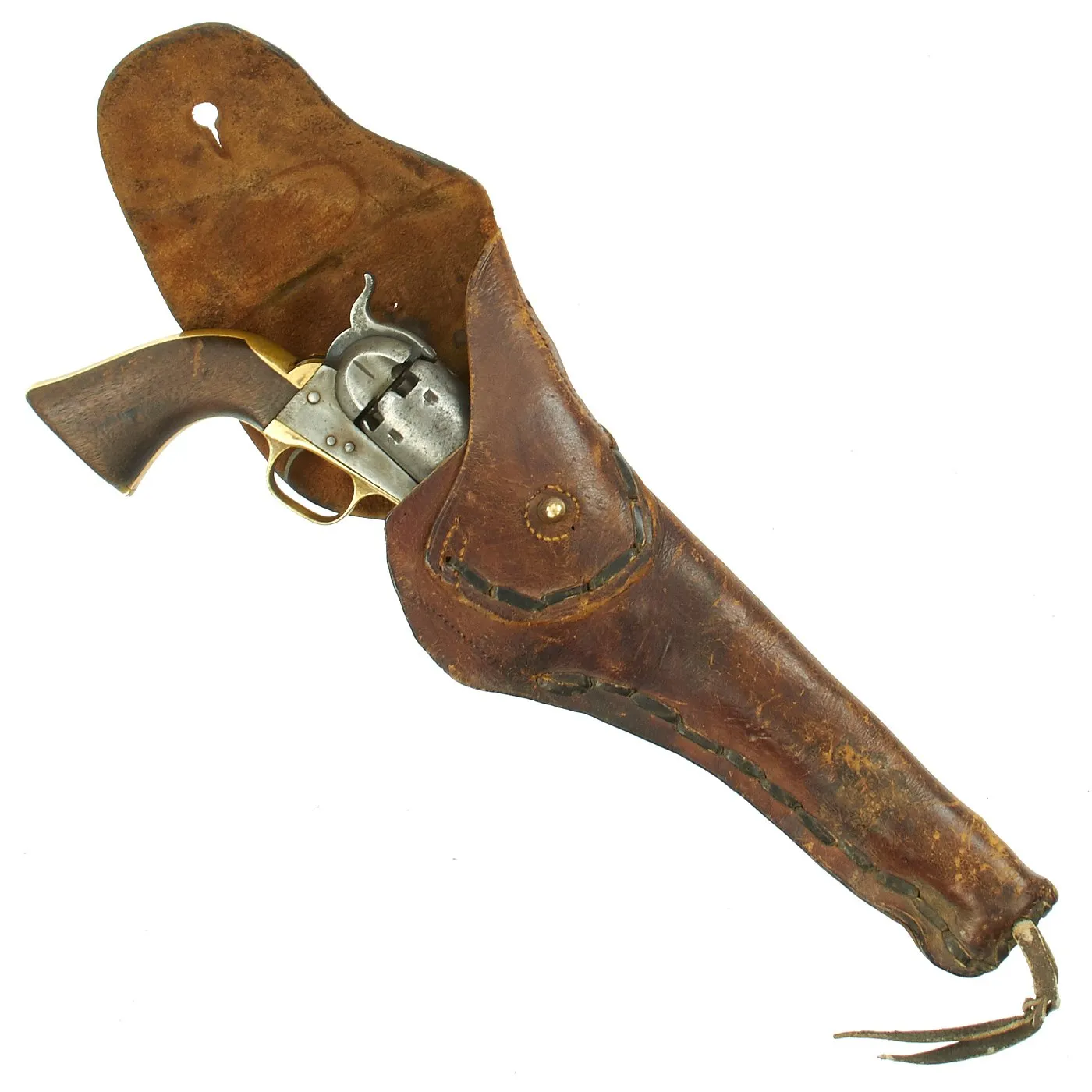 Original U.S. Civil War Colt 1851 Navy Percussion Revolver Made in 1862 with Holster - Serial No 119682