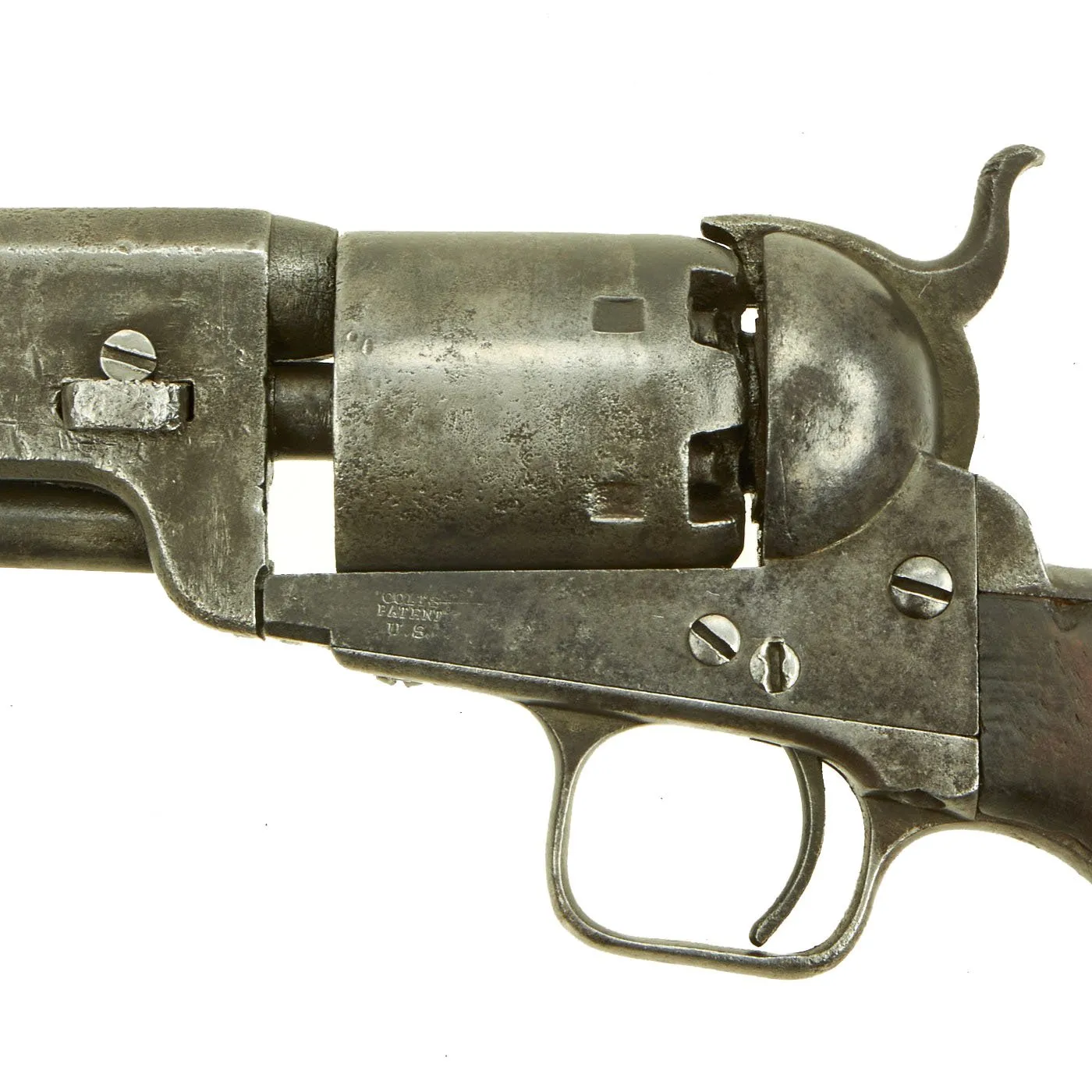 Original U.S. Civil War Colt 1851 Navy Percussion Revolver with U.S. Surcharge made in 1856 - Serial 59747