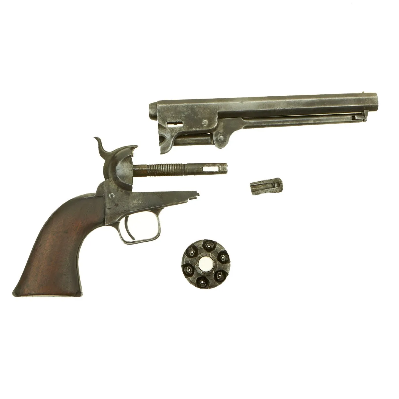 Original U.S. Civil War Colt 1851 Navy Percussion Revolver with U.S. Surcharge made in 1856 - Serial 59747