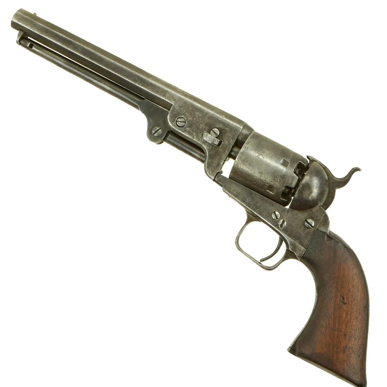 Original U.S. Civil War Colt 1851 Navy Percussion Revolver with U.S. Surcharge made in 1856 - Serial 59747