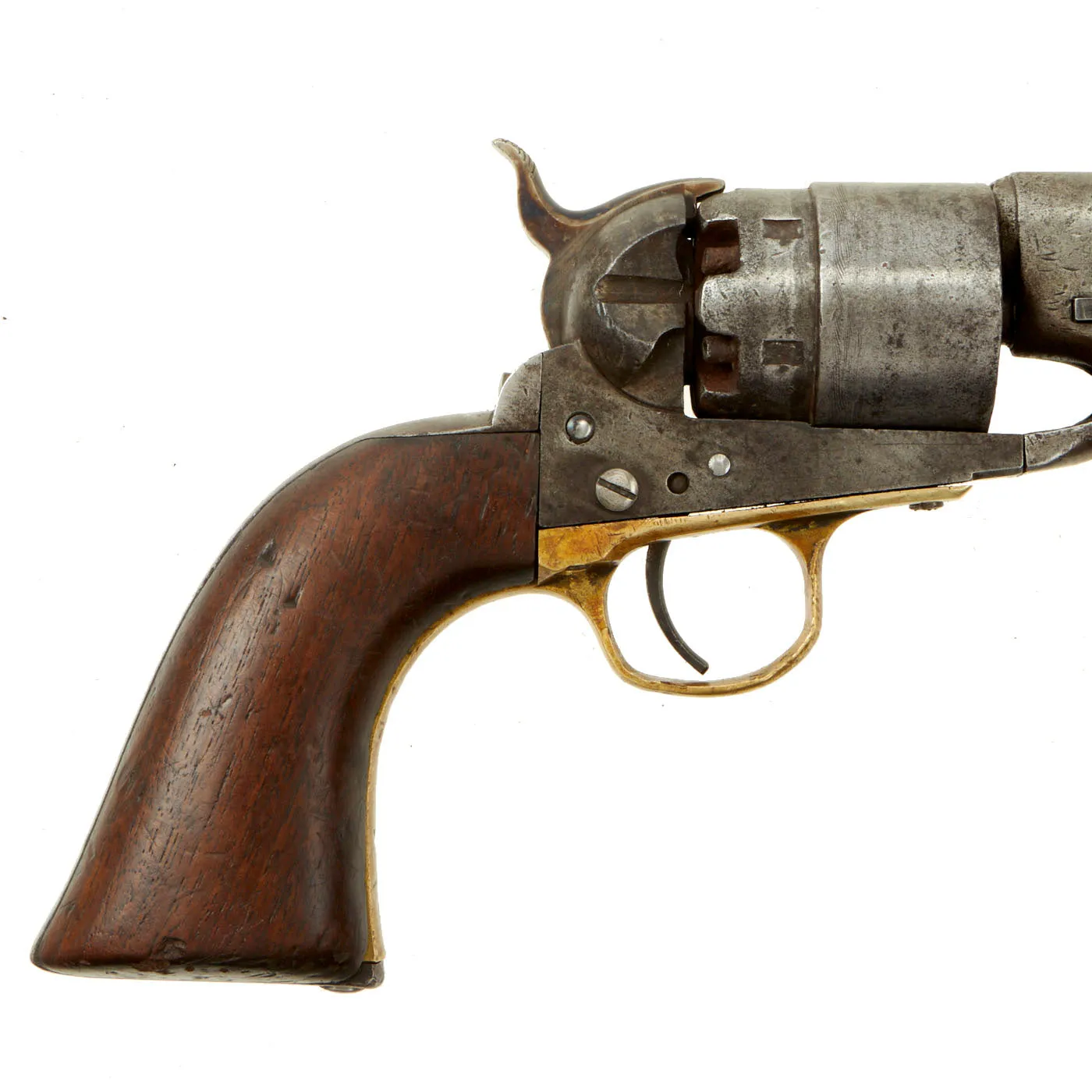 Original U.S. Civil War Colt Model 1860 Army Four Screw Percussion Revolver made in 1861 - Serial 7542