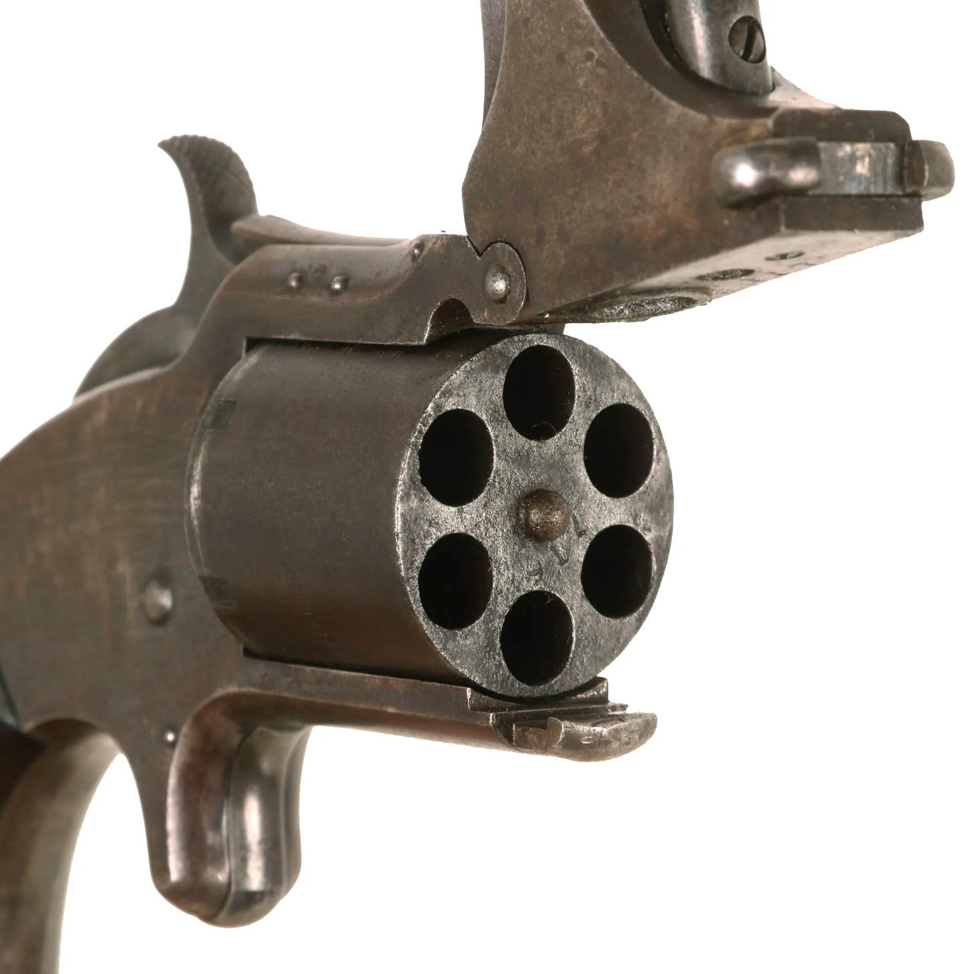 Original U.S. Civil War Era Smith & Wesson Model 2 Army .32cal Revolver with Period Shortened 3 ⅛" Barrel - Serial 38810