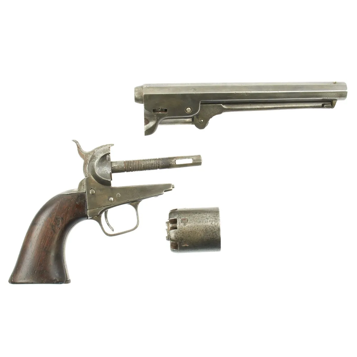 Original U.S. Civil War Navy Contract Marked Colt 1851 Navy All-Steel Revolver made in 1856 - Serial No 59179