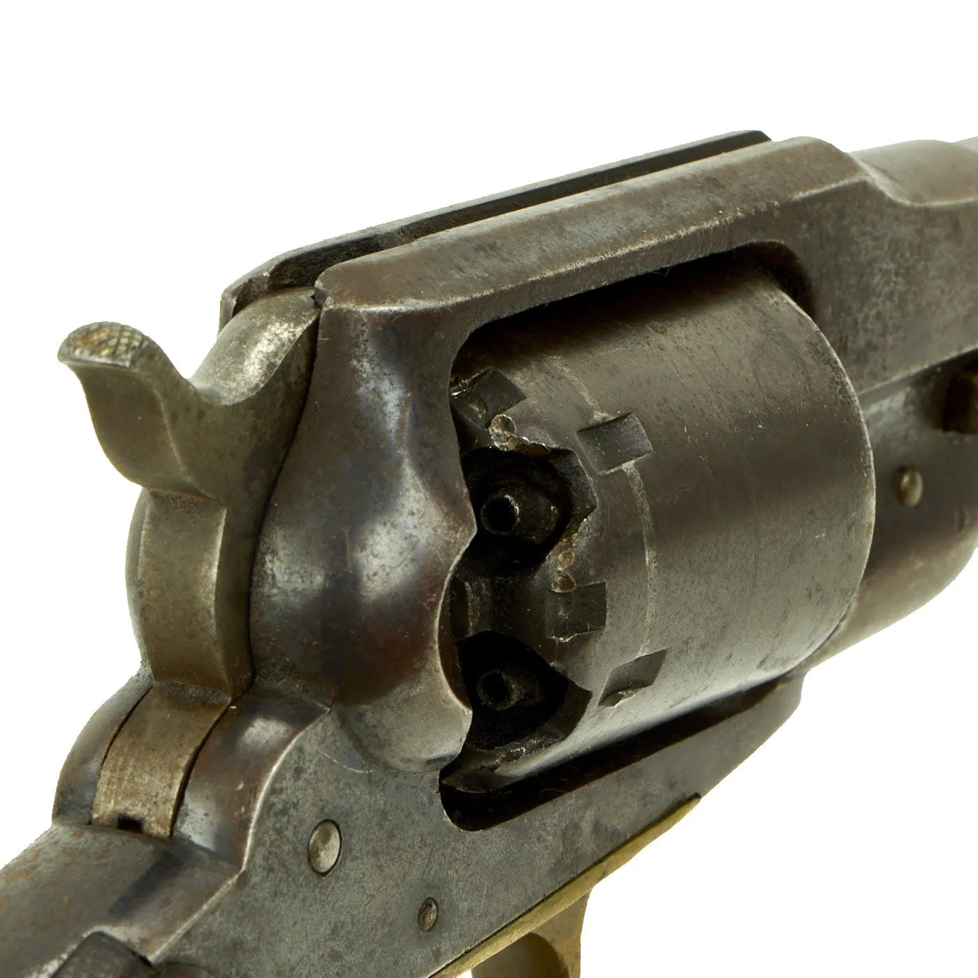 Original U.S. Civil War Remington New Model 1863 Army Percussion Revolver with Initialed Grips - Serial 73058