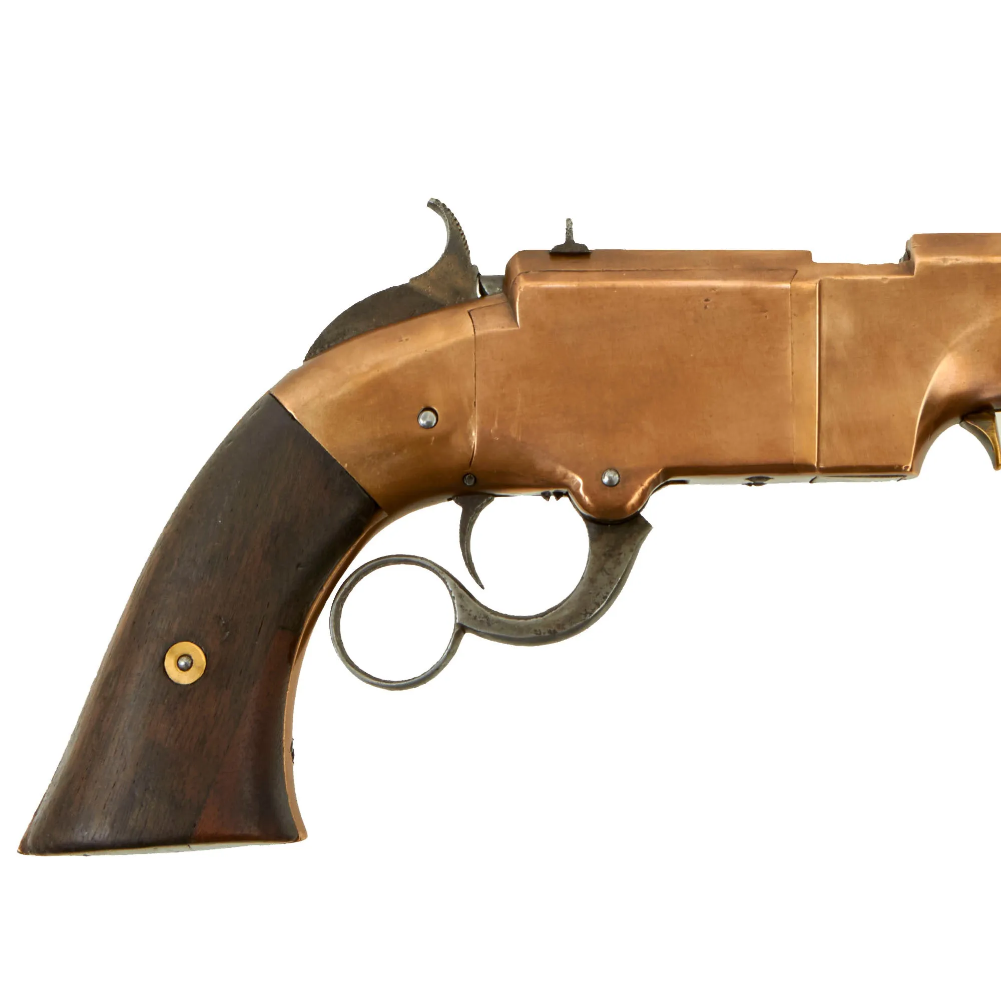 Original U.S. Civl War 1857 New Haven Arms Co. Volcanic Navy 8-Inch Barrel Belt Pistol .41 Lever Action - Serial No. 2442 - As Seen on History Channel Pawn Stars