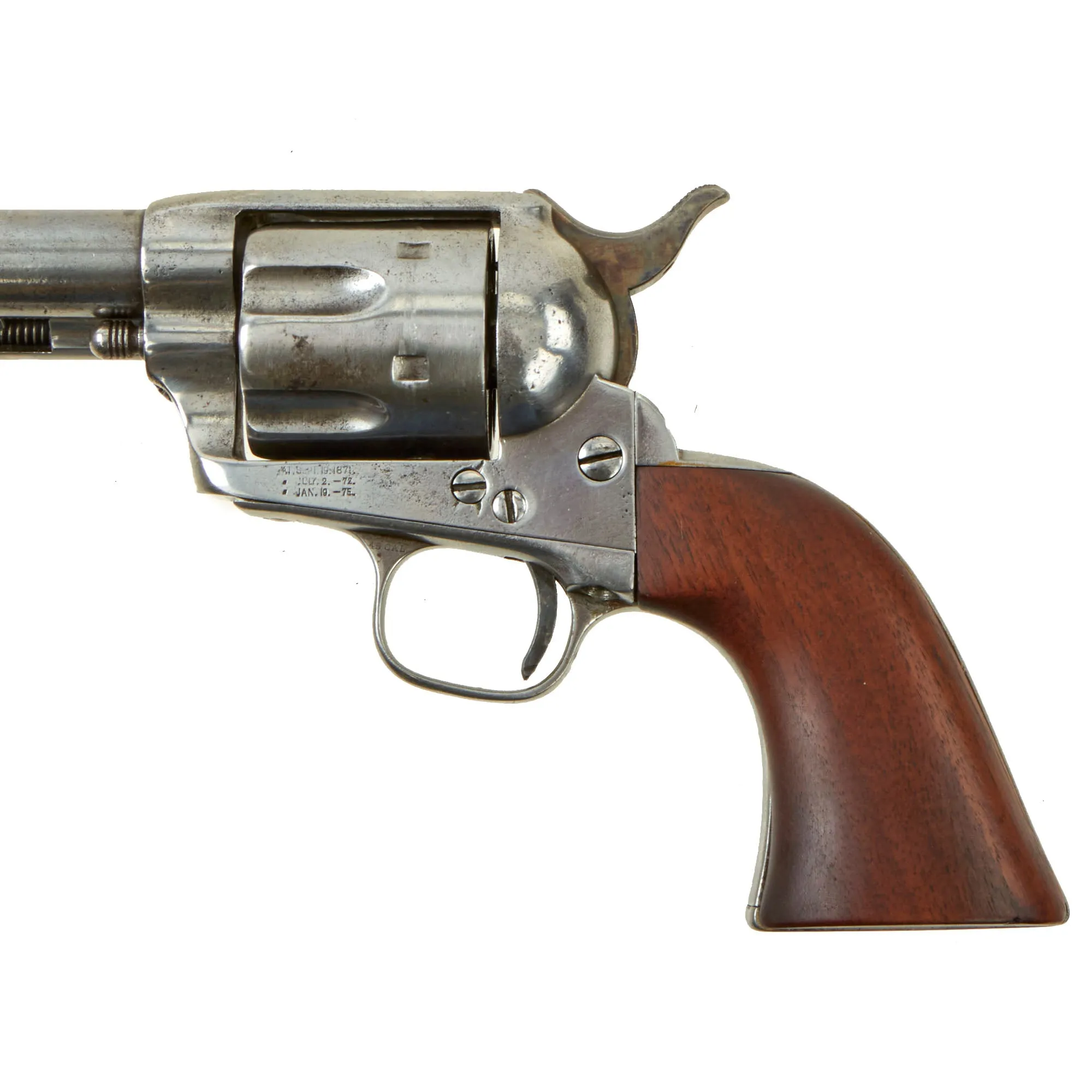 Original U.S. Colt .45cal Single Action Army Revolver made in 1884 with 4 ¾" Barrel, Replaced Grip & Factory Letter Copy - Serial 109482