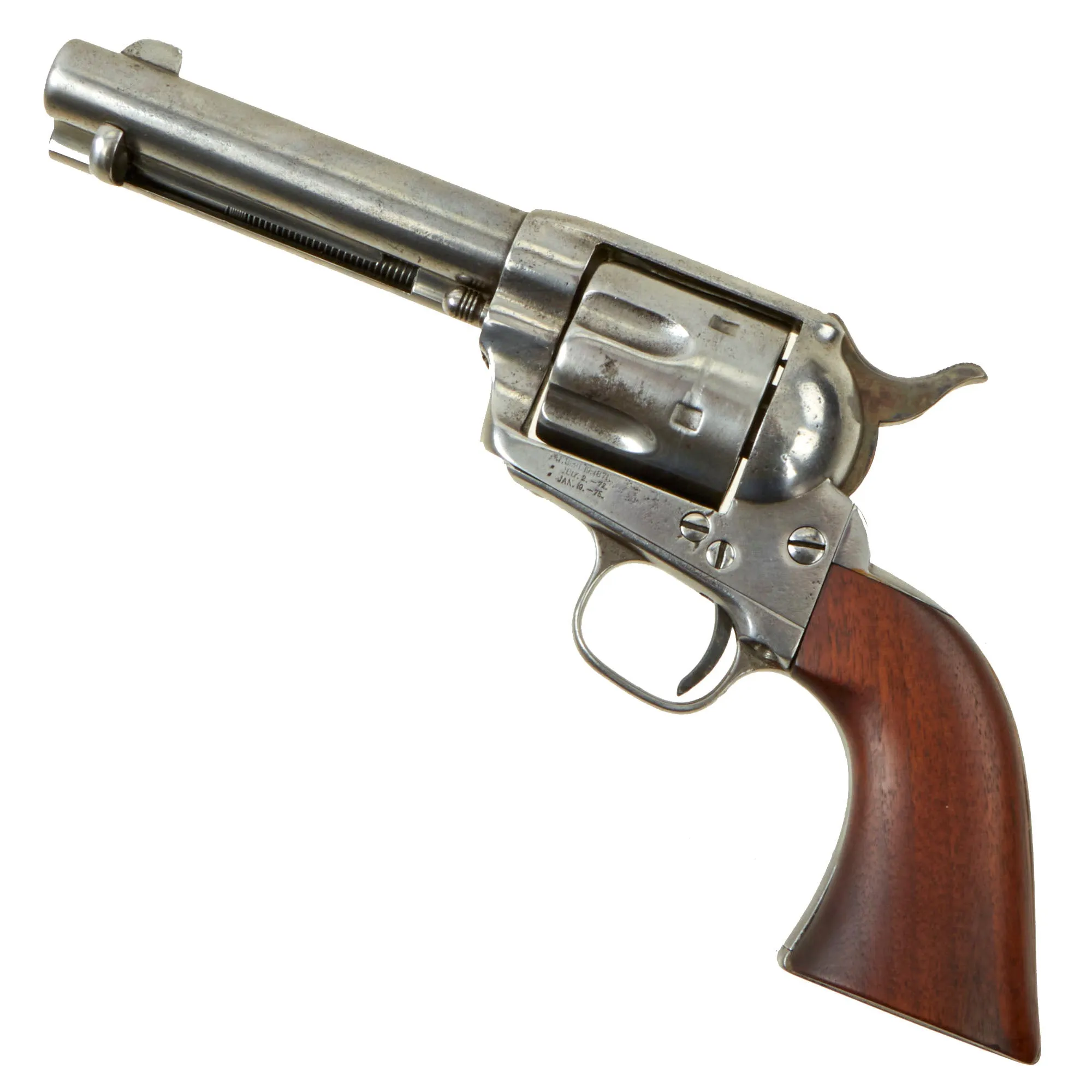 Original U.S. Colt .45cal Single Action Army Revolver made in 1884 with 4 ¾" Barrel, Replaced Grip & Factory Letter Copy - Serial 109482