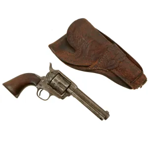 Original U.S. Colt .45cal Single Action Army Revolver with 4 3/4" Barrel made in 1880 with Period Holster - Serial 58458