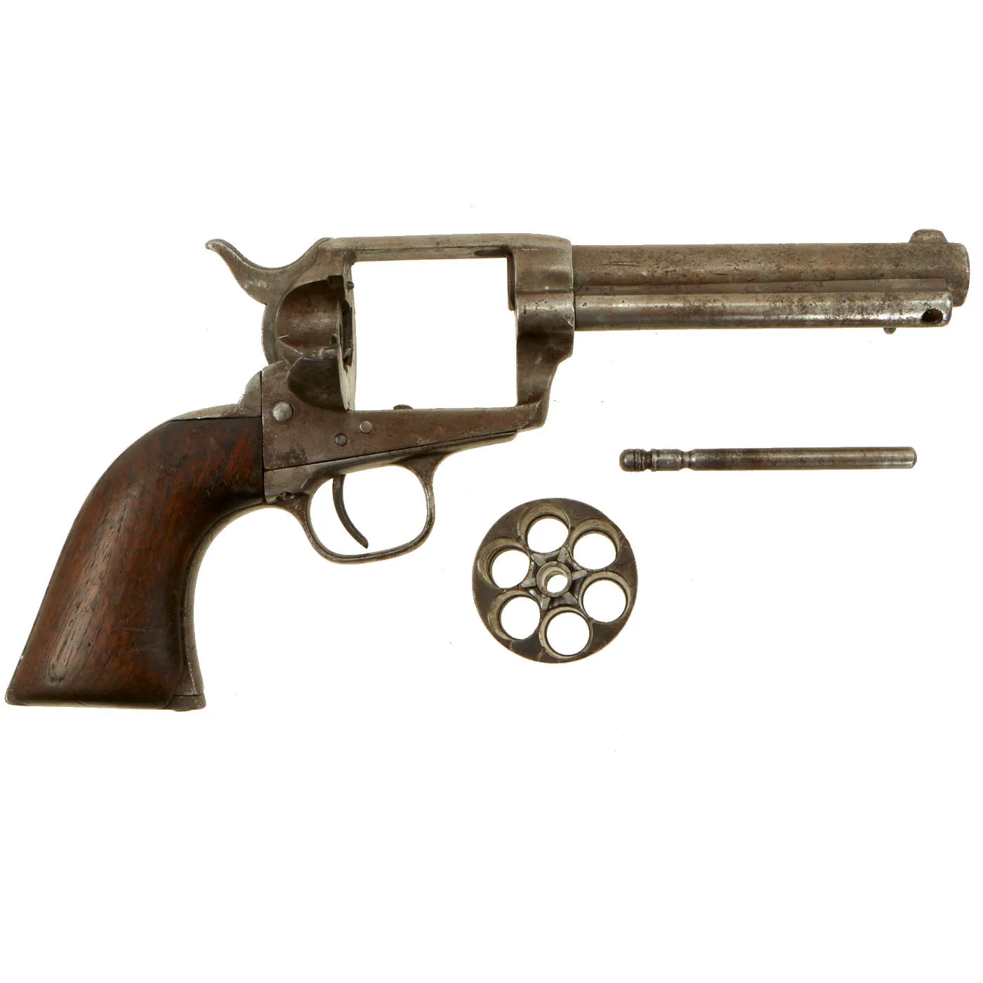 Original U.S. Colt .45cal Single Action Army Revolver with 4 3/4" Barrel made in 1880 with Period Holster - Serial 58458