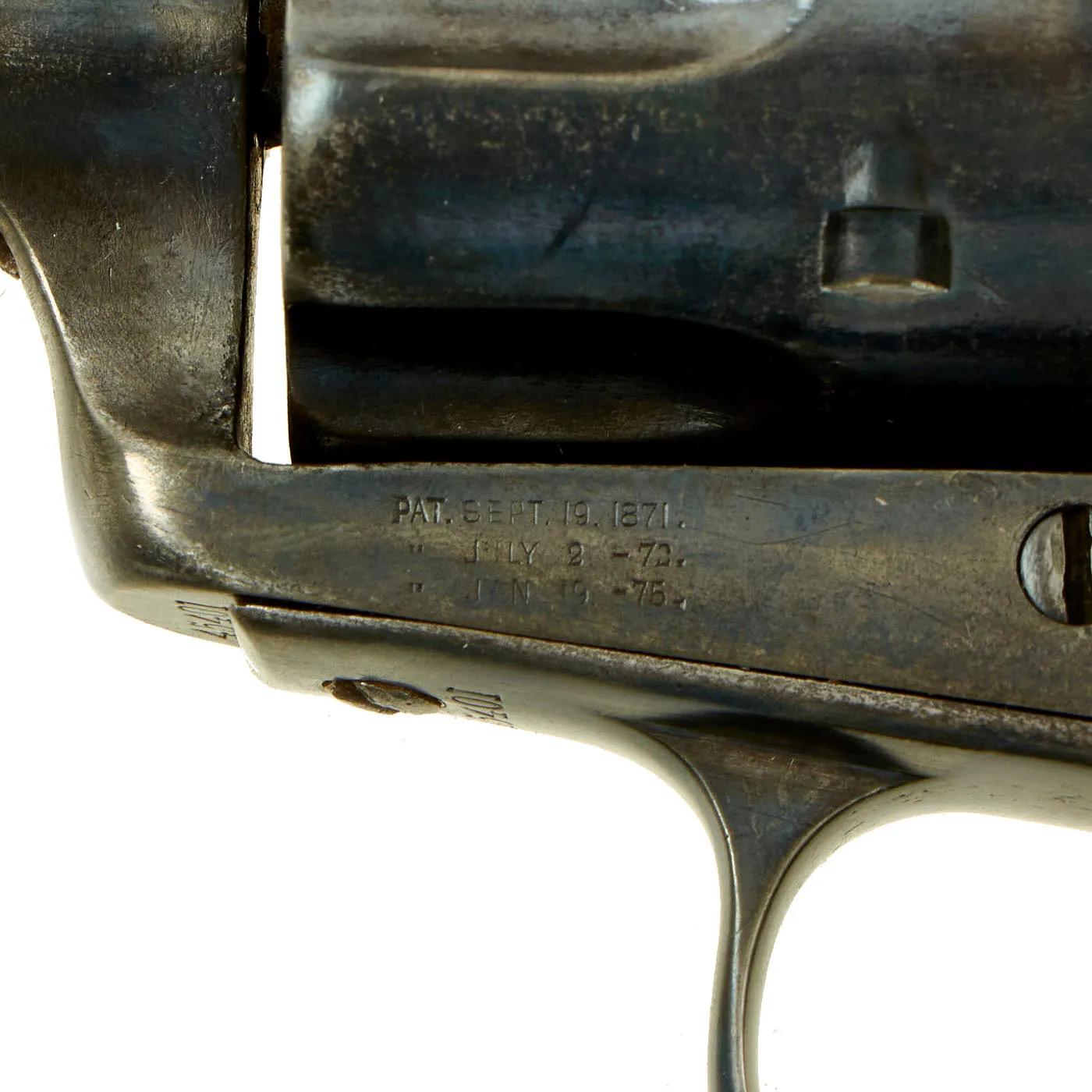 Original U.S. Colt Frontier Six Shooter .44-40 Revolver made in 1878 with 7 1/2" Barrel - Serial 45401