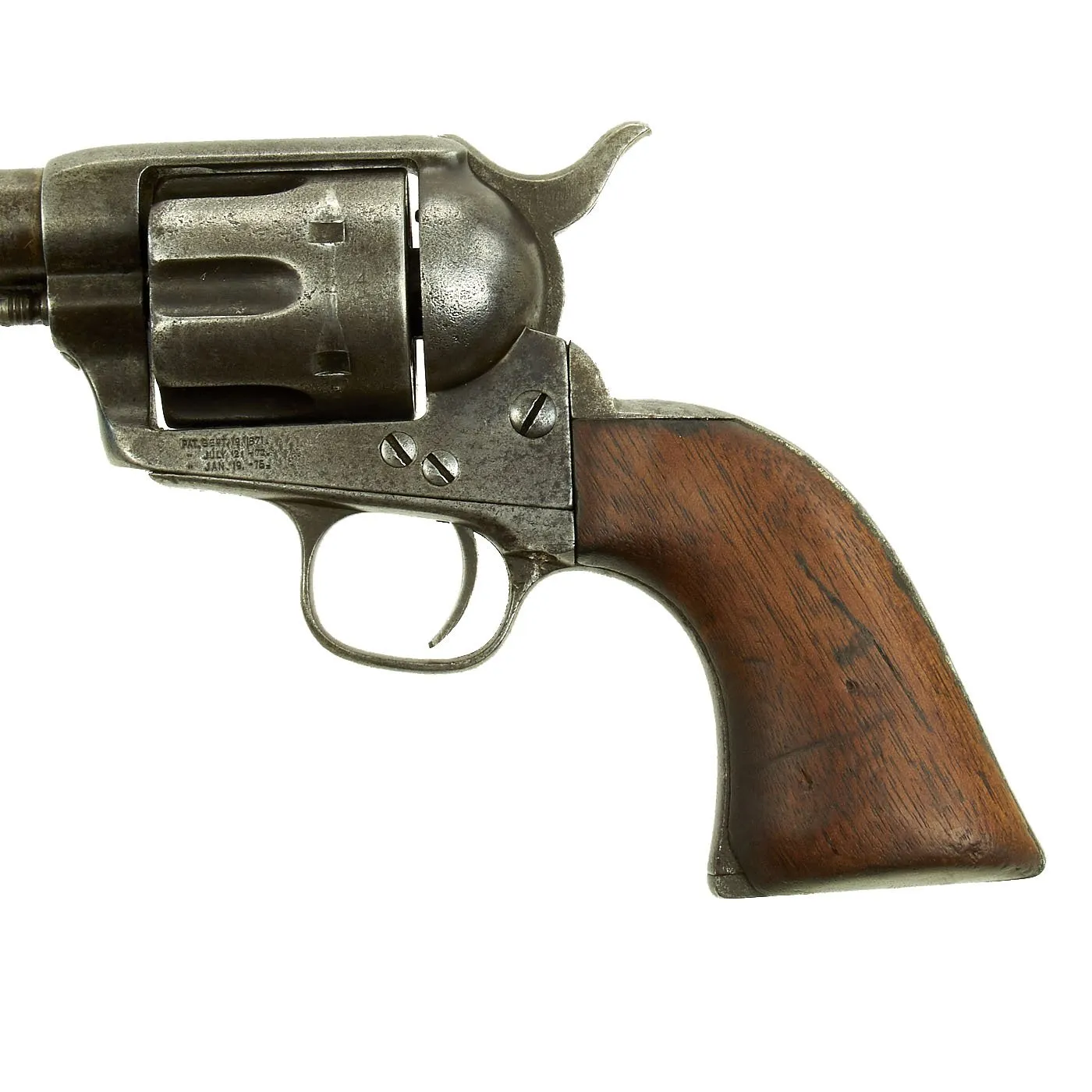 Original U.S. Colt Frontier Six Shooter .44-40 Revolver made in 1878 with Factory Letter & Period Holster - Serial 45794