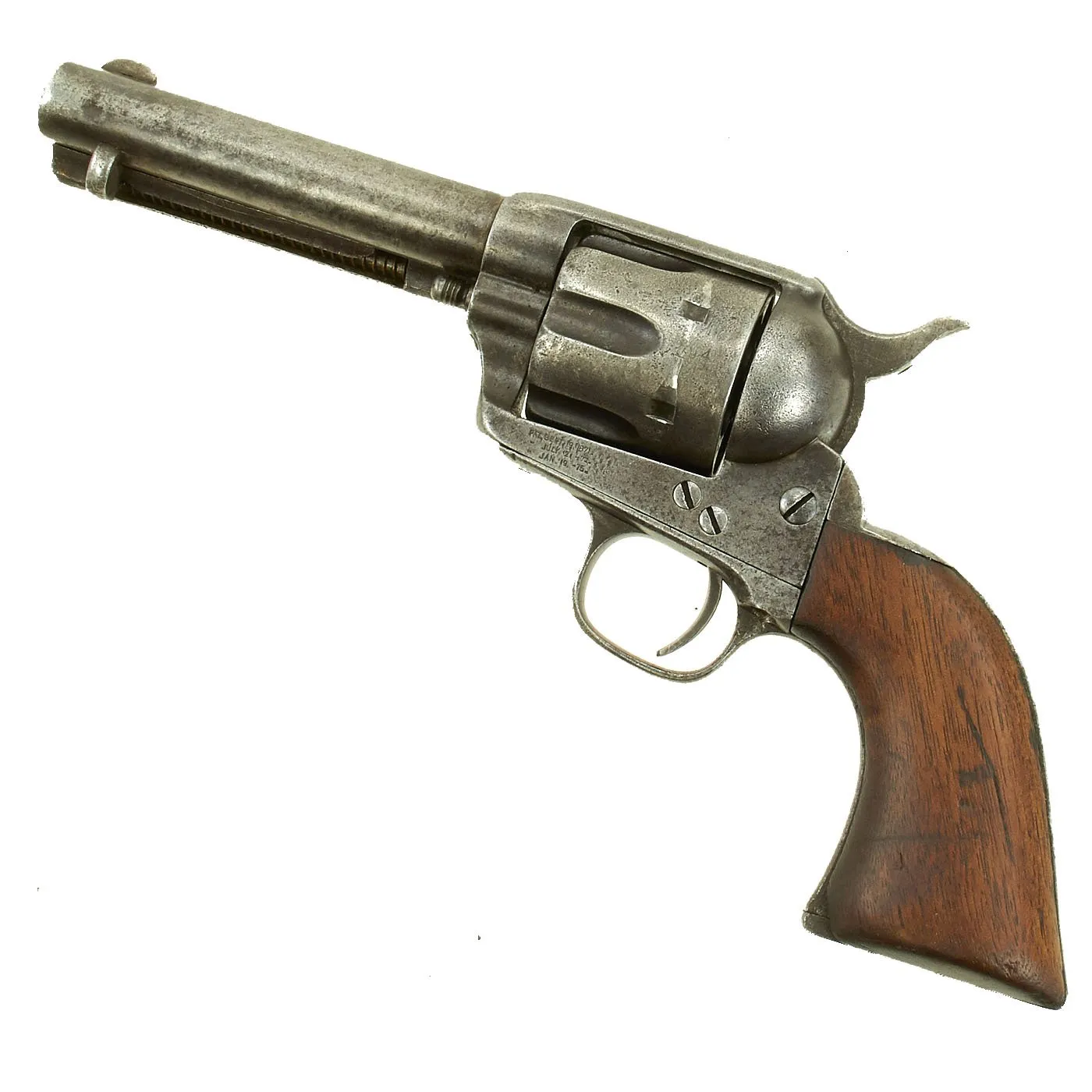 Original U.S. Colt Frontier Six Shooter .44-40 Revolver made in 1878 with Factory Letter & Period Holster - Serial 45794