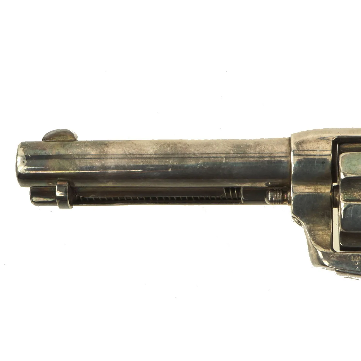 Original U.S. Colt Silver Plated .45cal Single Action Army Revolver with Pearloid Grips & 4 3/4" Barrel made in 1881 - Serial 70286