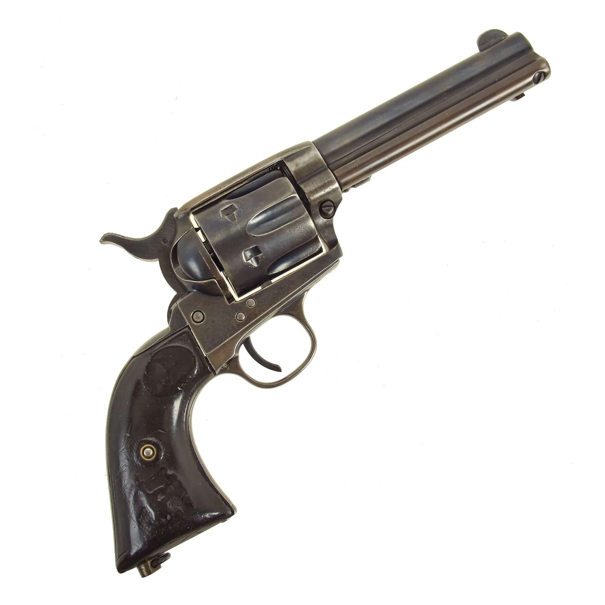 Original U.S. Colt Single Action Army Revolver Converted to .38 Long Colt with 4 1/2" Barrel made in 1897 - Serial 174645