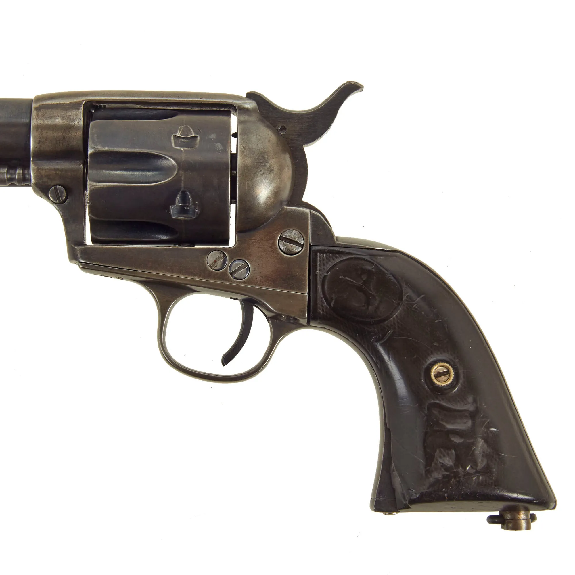 Original U.S. Colt Single Action Army Revolver Converted to .38 Long Colt with 4 1/2" Barrel made in 1897 - Serial 174645