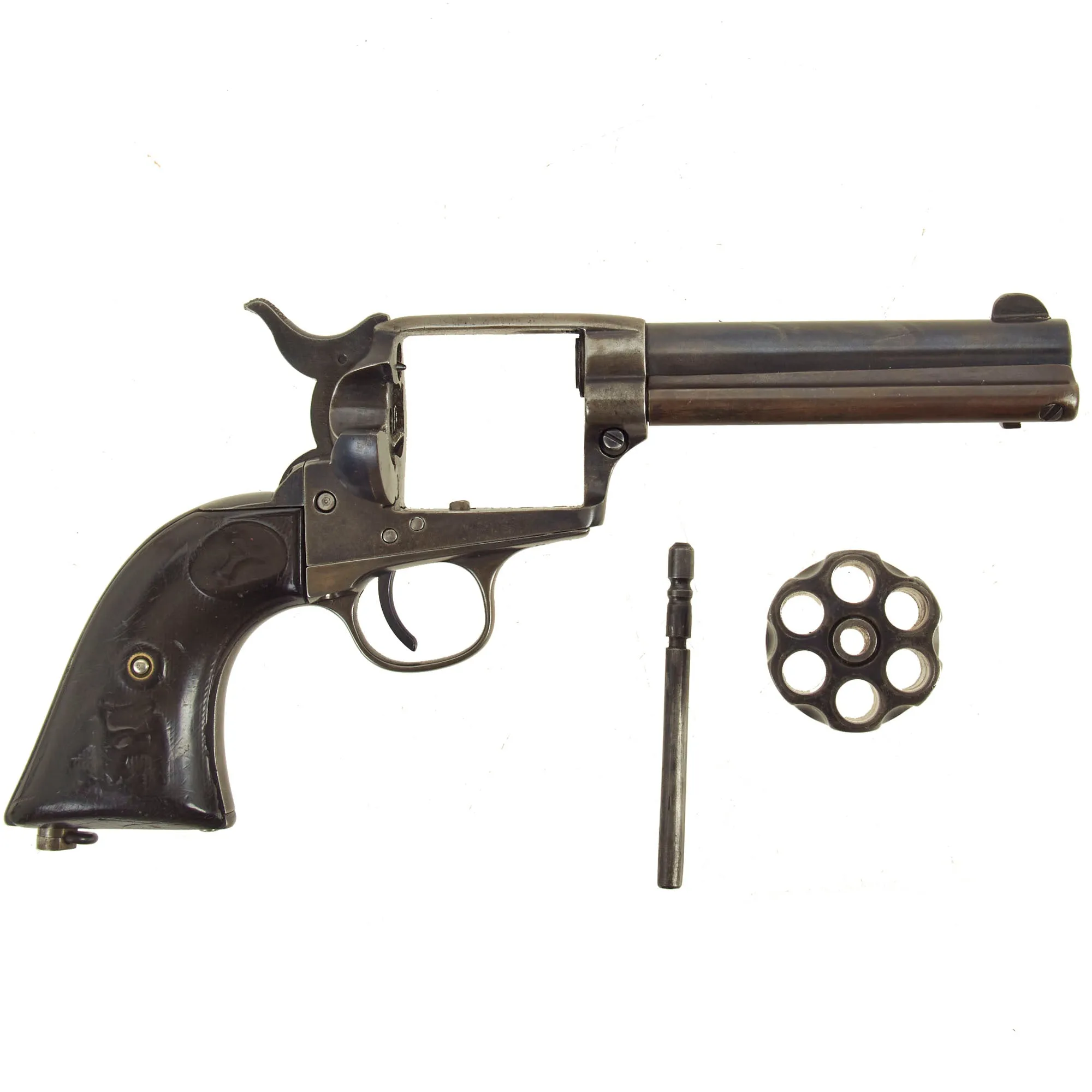 Original U.S. Colt Single Action Army Revolver Converted to .38 Long Colt with 4 1/2" Barrel made in 1897 - Serial 174645