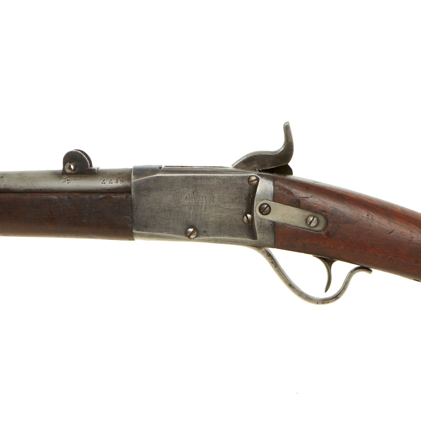 Original U.S. Peabody M1866/1867 Switzerland Contract Falling Block Military Rifle in .41 Swiss Rimfire - Serial 4439