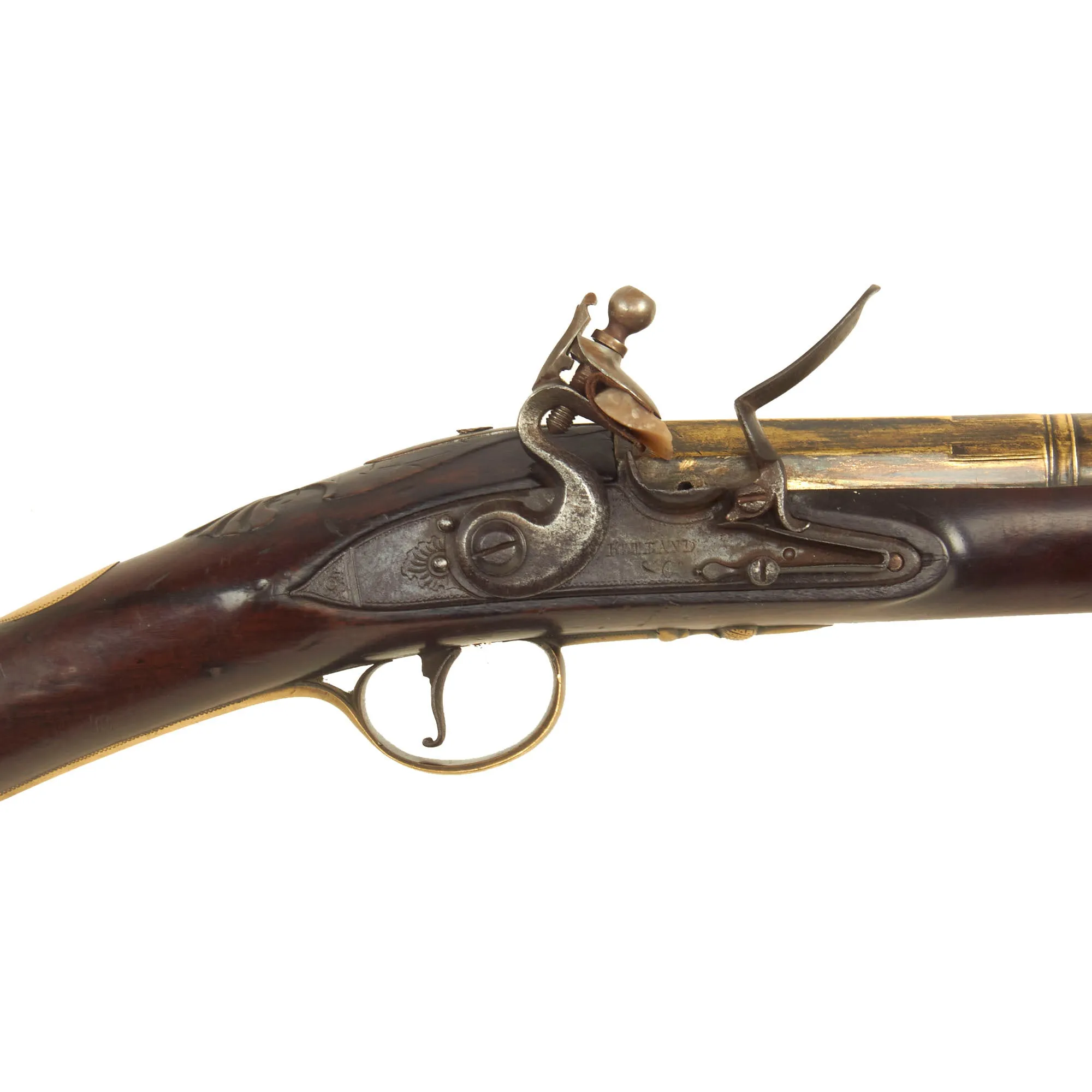 Original U.S. Revolutionary War Era British Brass Barrel Blunderbuss by Ketland & Co. of London & Portsmouth with Brass Mounts - circa 1770