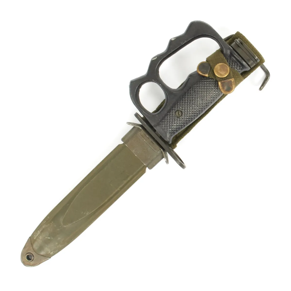 Original U.S. Vietnam War M7 Bayonet with Experimental Knuckle Guard and M8A1 Scabbard